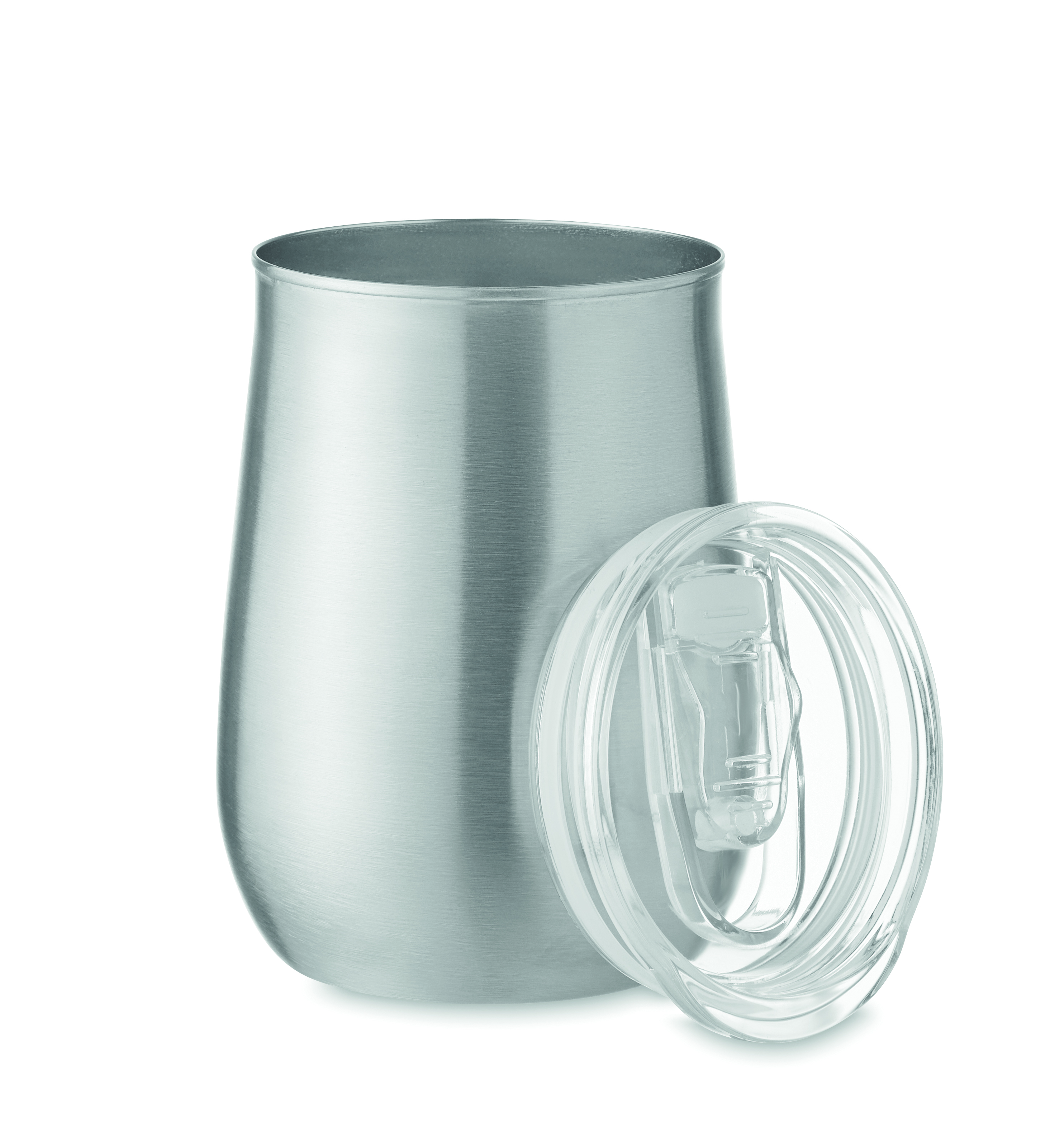 Gobelet 500 ml à couvercle coulissant en inox recyclé