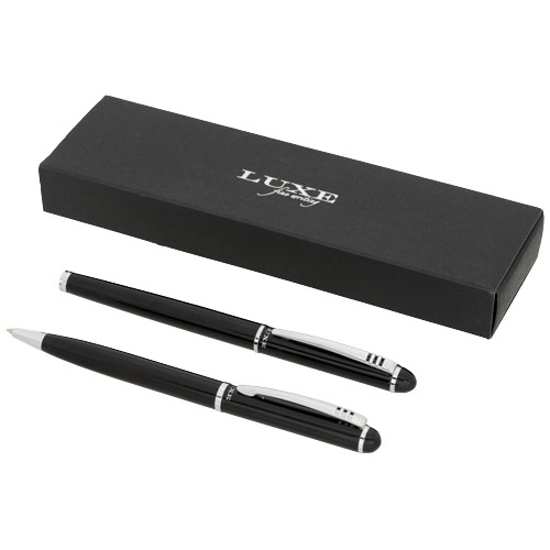 Parure stylo à bille et roller Andante encre noire - Luxe