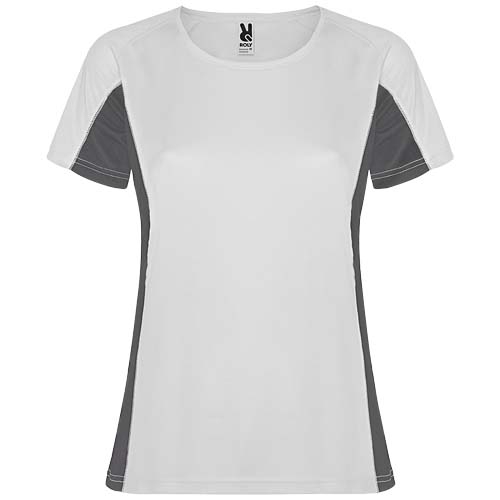 T-shirt de sport Shanghai manches courtes en tissu synthétique - Femme