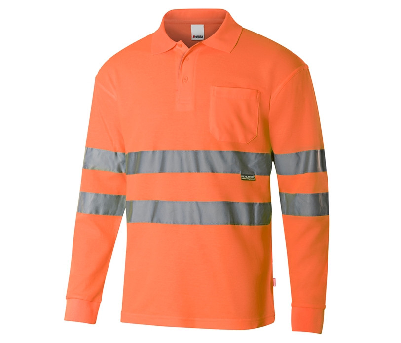 Polo haute visibilité P305514 en polycoton - Unisexe