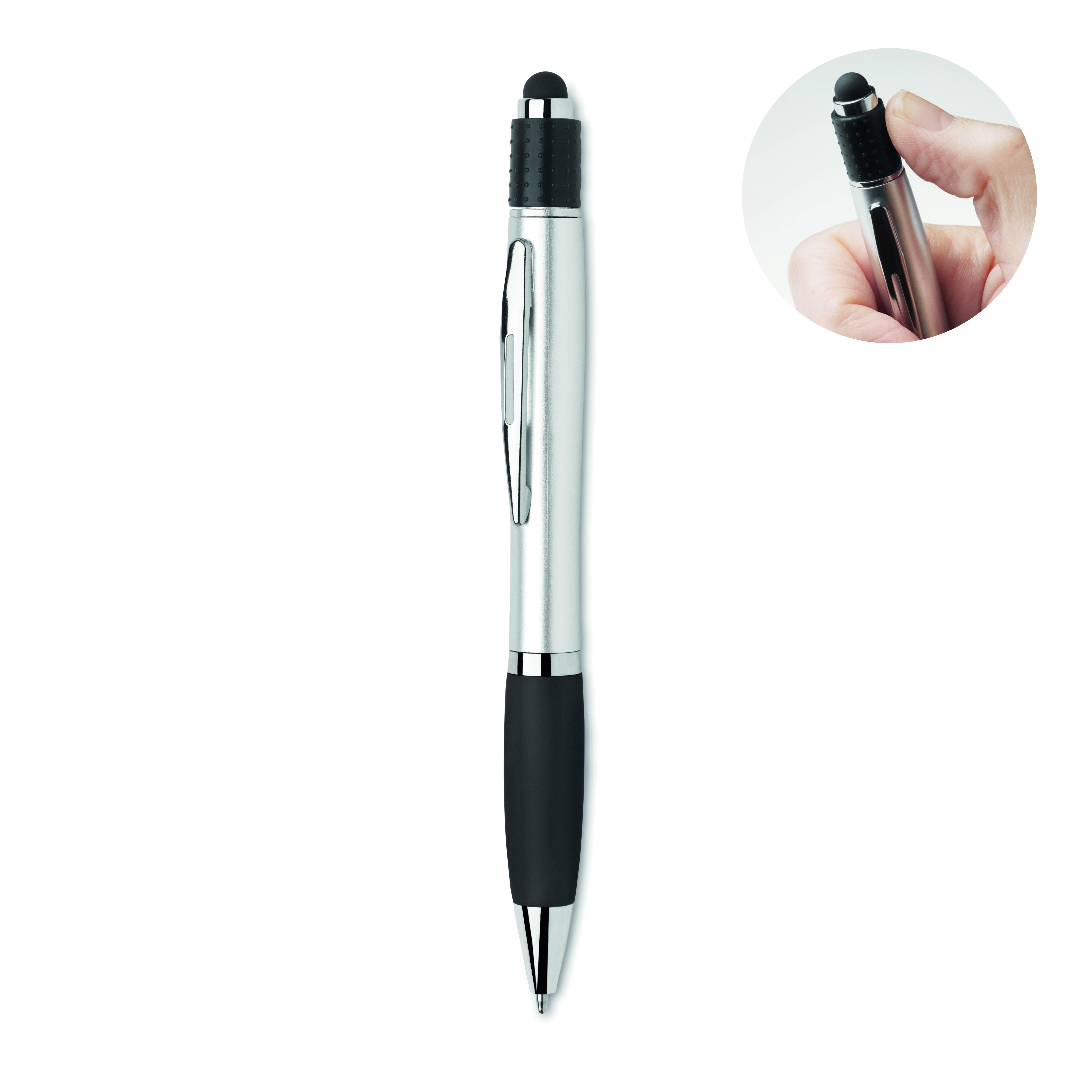 Stylo à bille stylet spinner en ABS recyclé