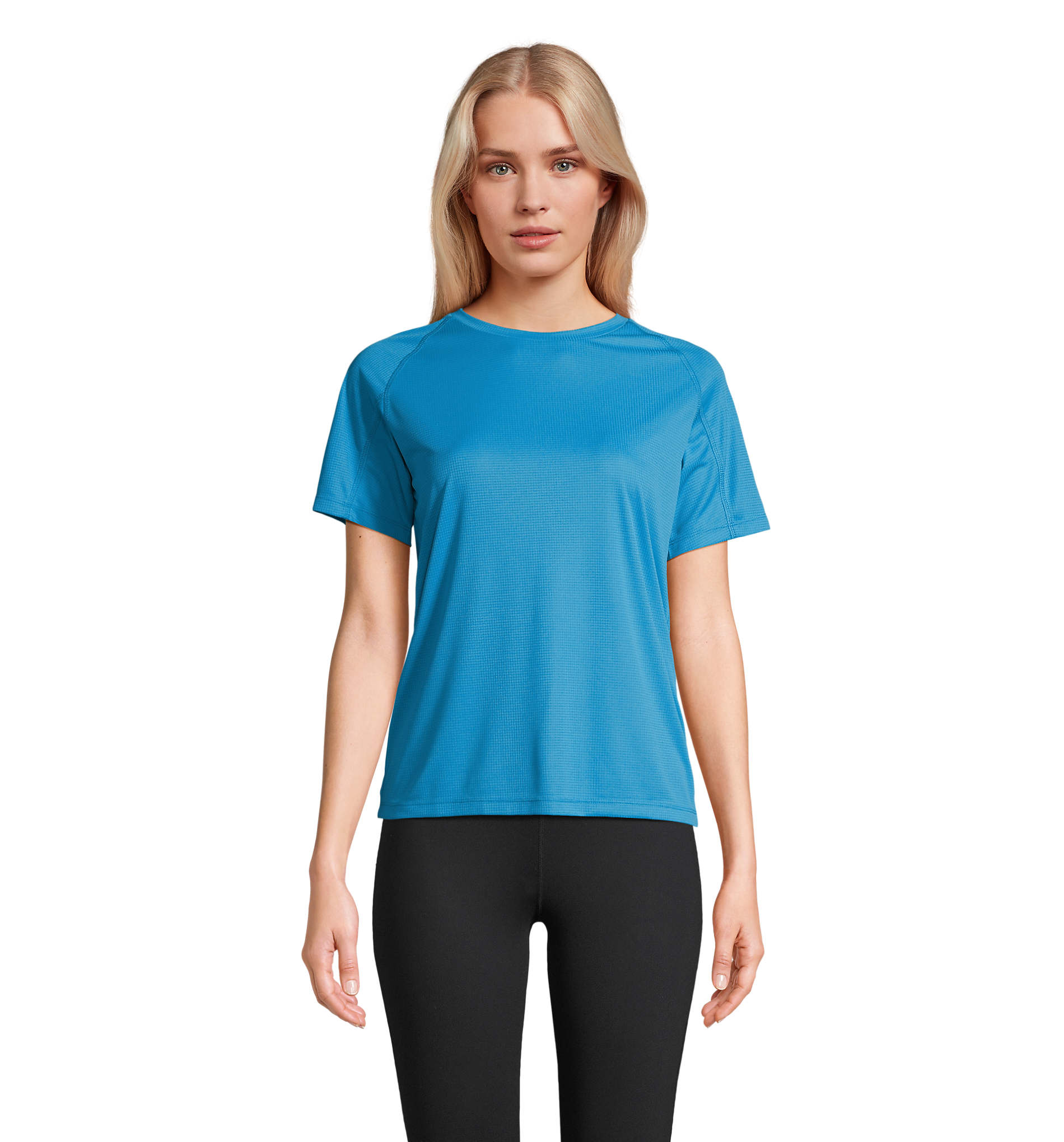 T-shirt de sport Vortex raglan en polyester recyclé - Femme