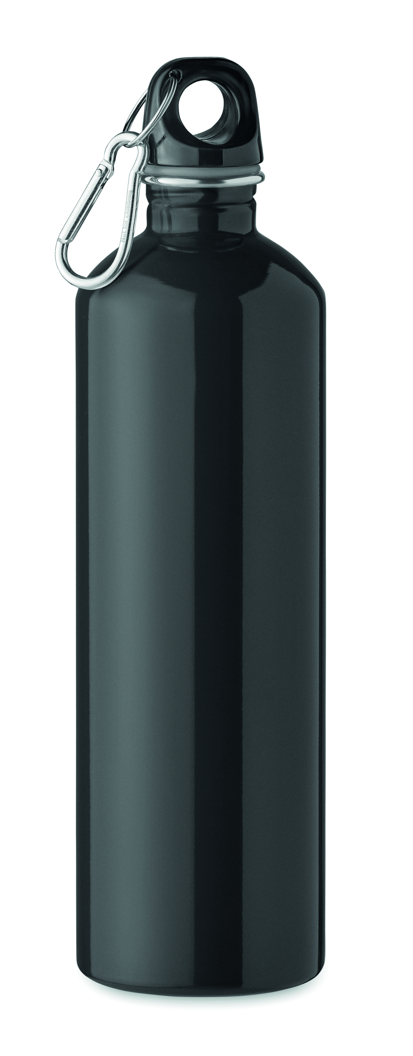 Bouteille 750 ml simple paroi à mousqueton en inox