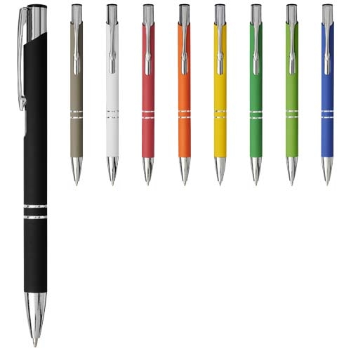 Stylo à bille rétractable Moneta toucher doux