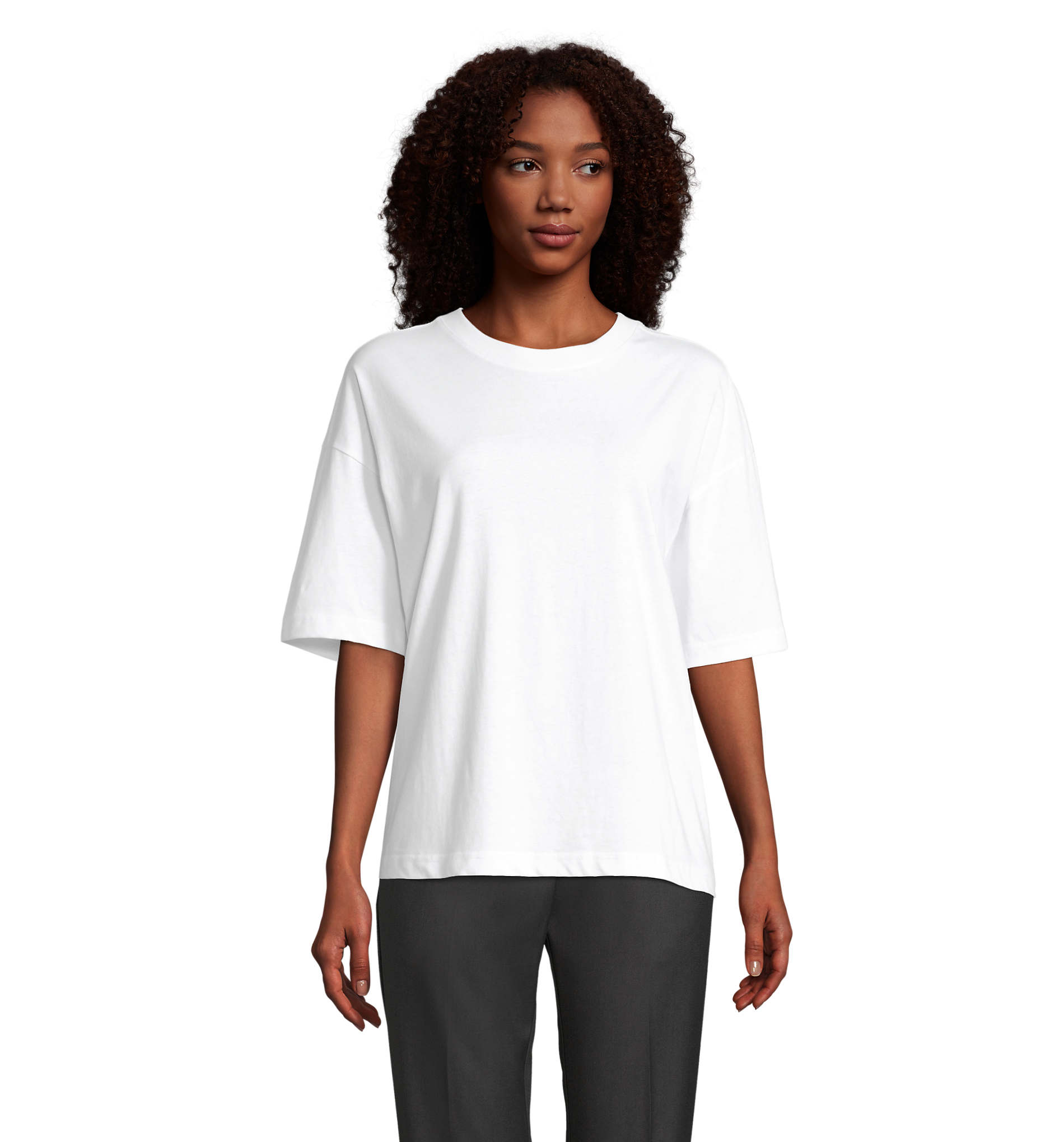 T-shirt Boxy oversize en coton bio - Femme