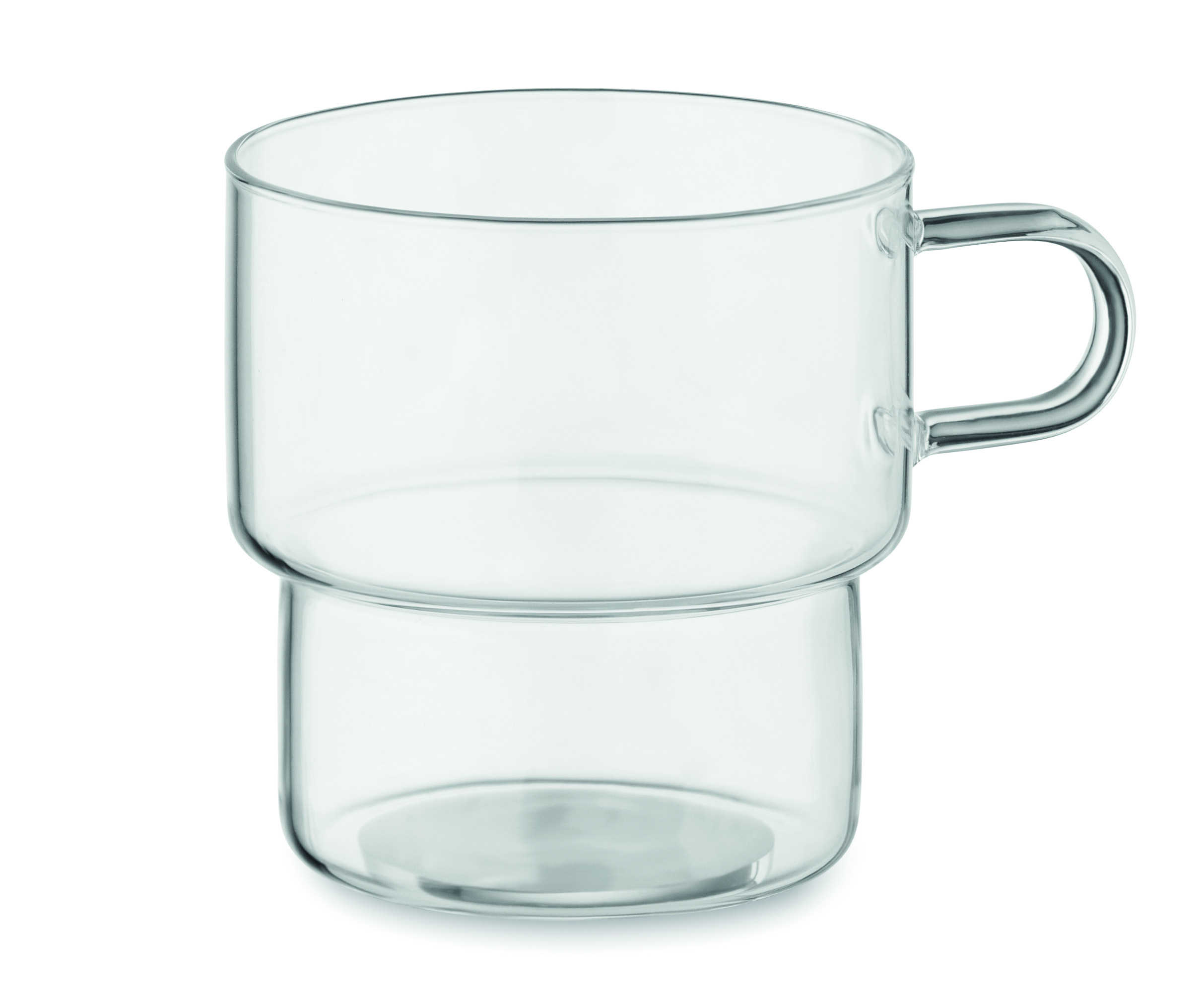 Tasse 300 ml empilable en verre borosilicate