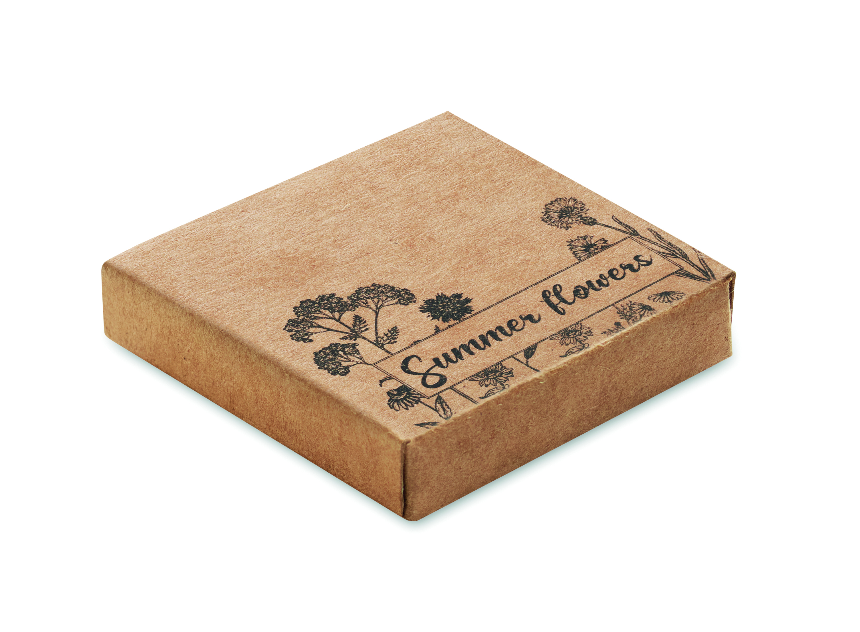 Disque de graines de fleurs d'été en tourbe