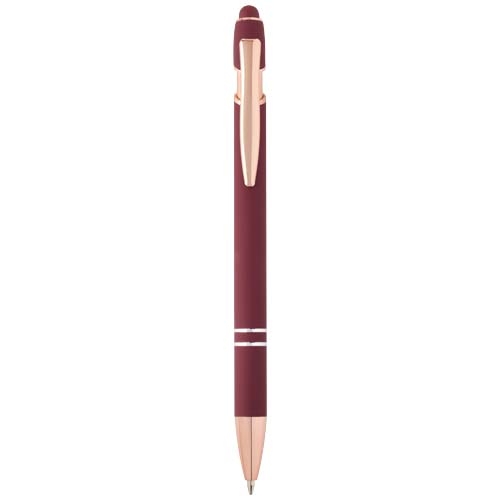Stylo à bille stylet Nanna or rose en aluminium recyclé