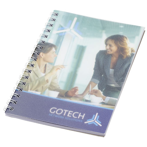 Cahier à spirale A6 Desk-Mate en polypropylène