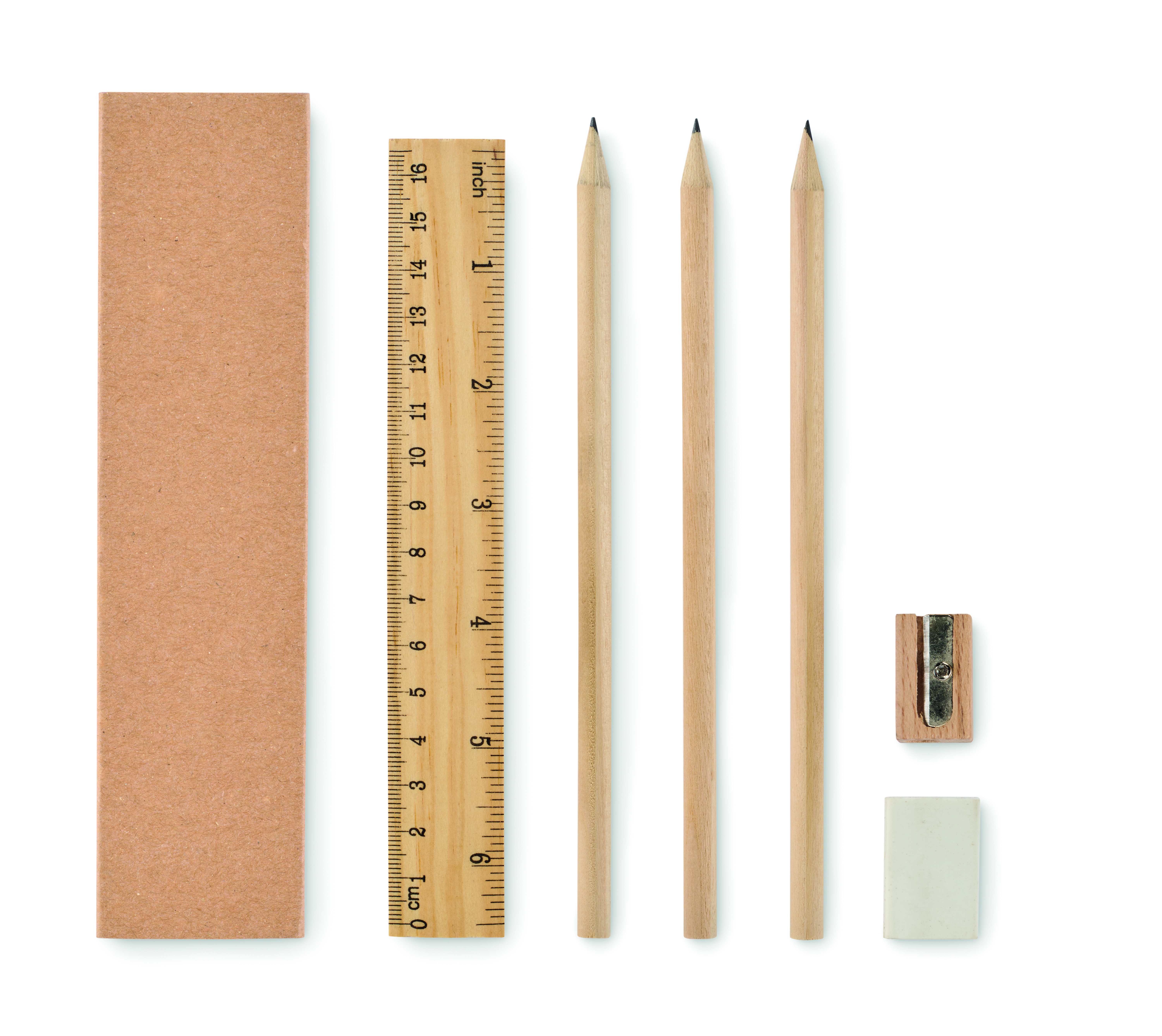 Set d'écriture en boîte de papier recyclé
