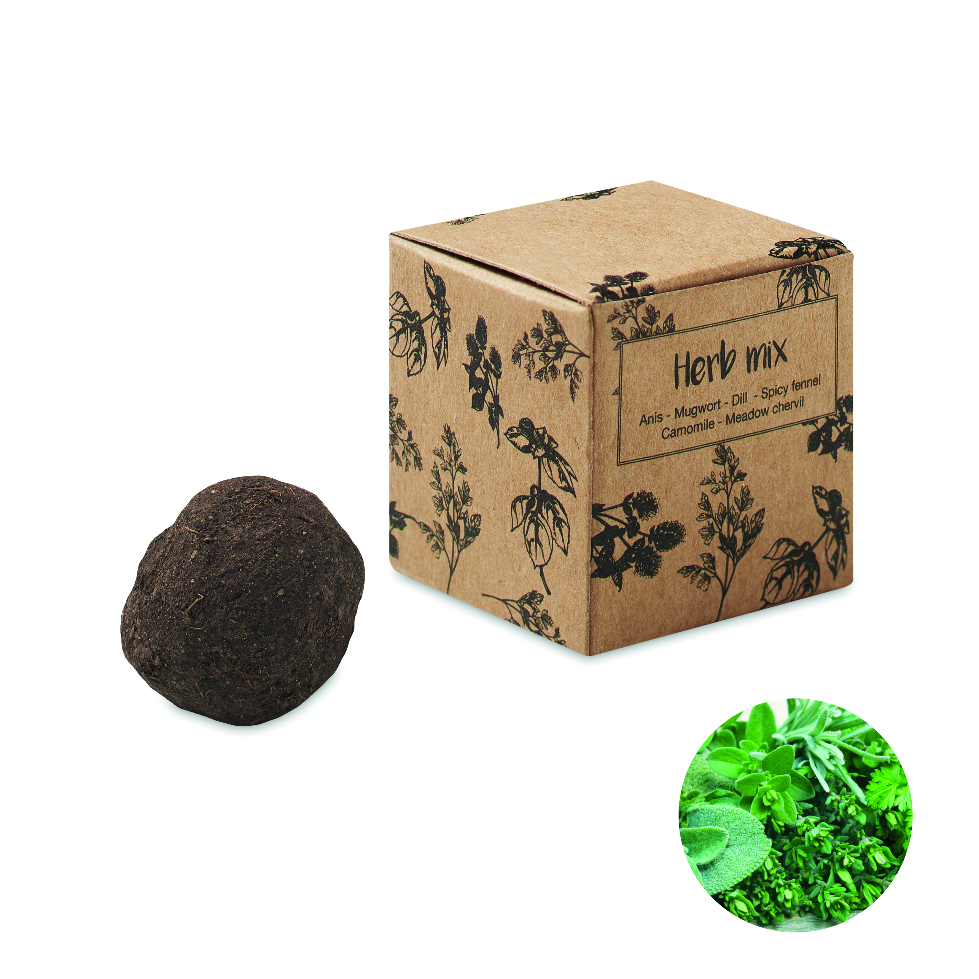 Bombe de graines d'herbes aromatiques