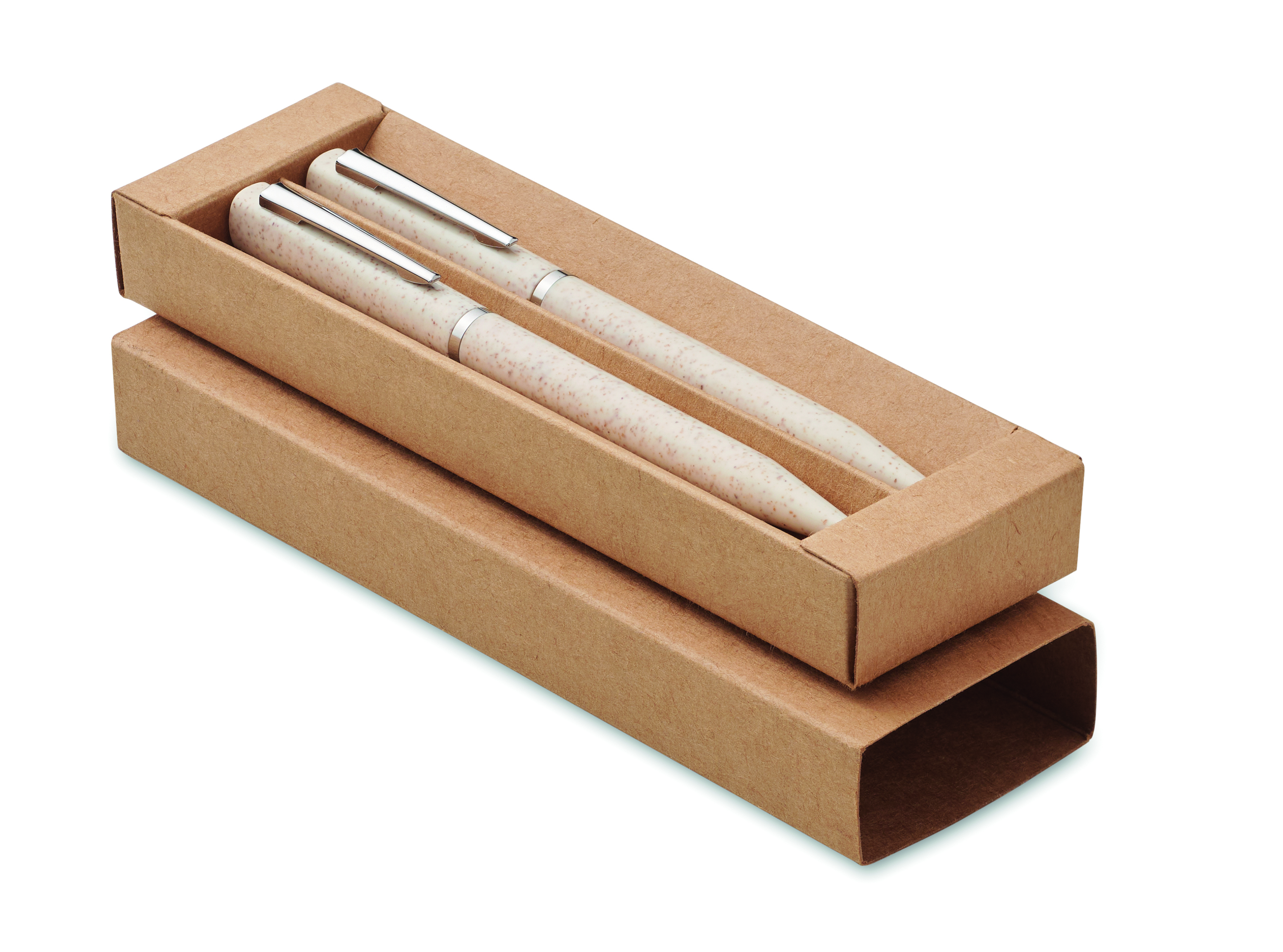 Parure de stylos en paille de blé et ABS