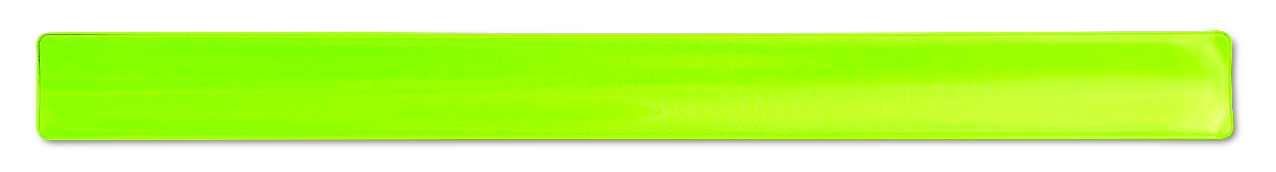 Brassard réfléchissant vert fluo 32 x 3 cm en PVC
