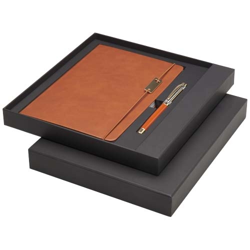 Ensemble carnet A5, stylo à bille et roller Legato - Luxe