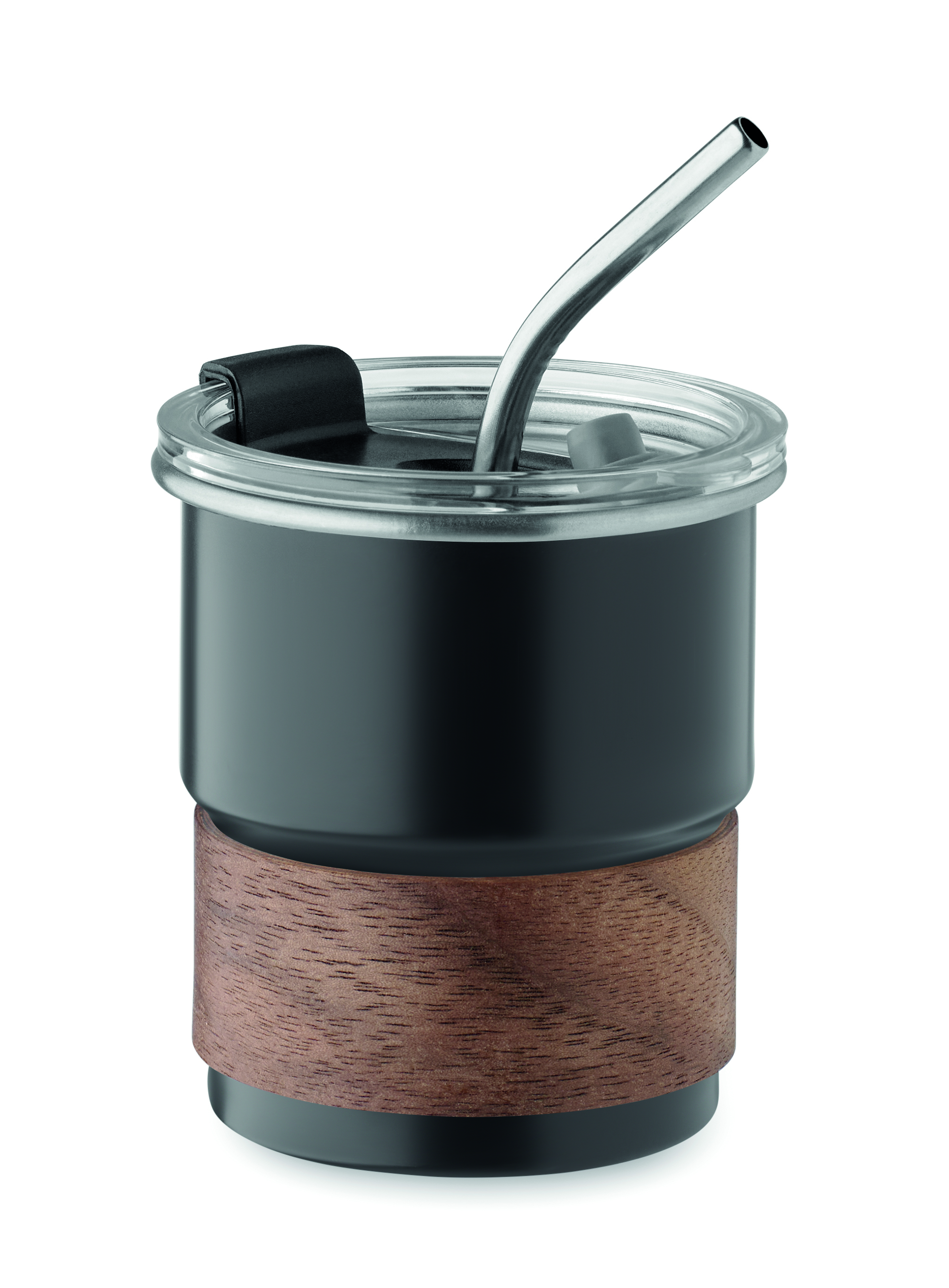 Gobelet 260 ml simple paroi à paille en inox recyclé