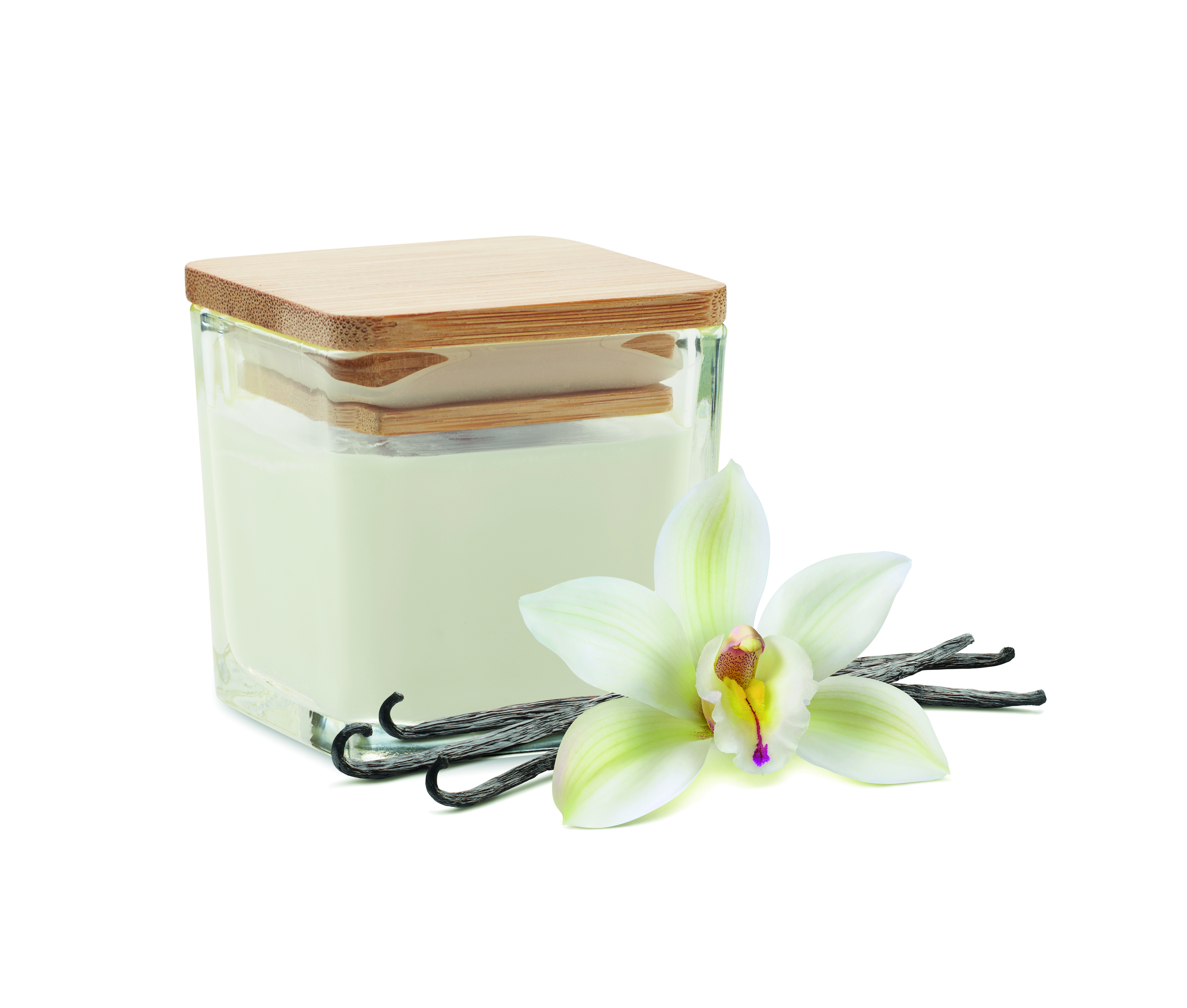 Bougie parfumée carrée 50 g en cire végétale