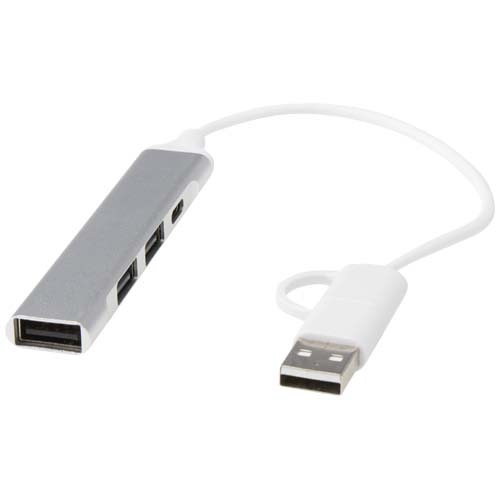 Hub USB-A et USB-C 4 ports Alkaid en aluminium recyclé