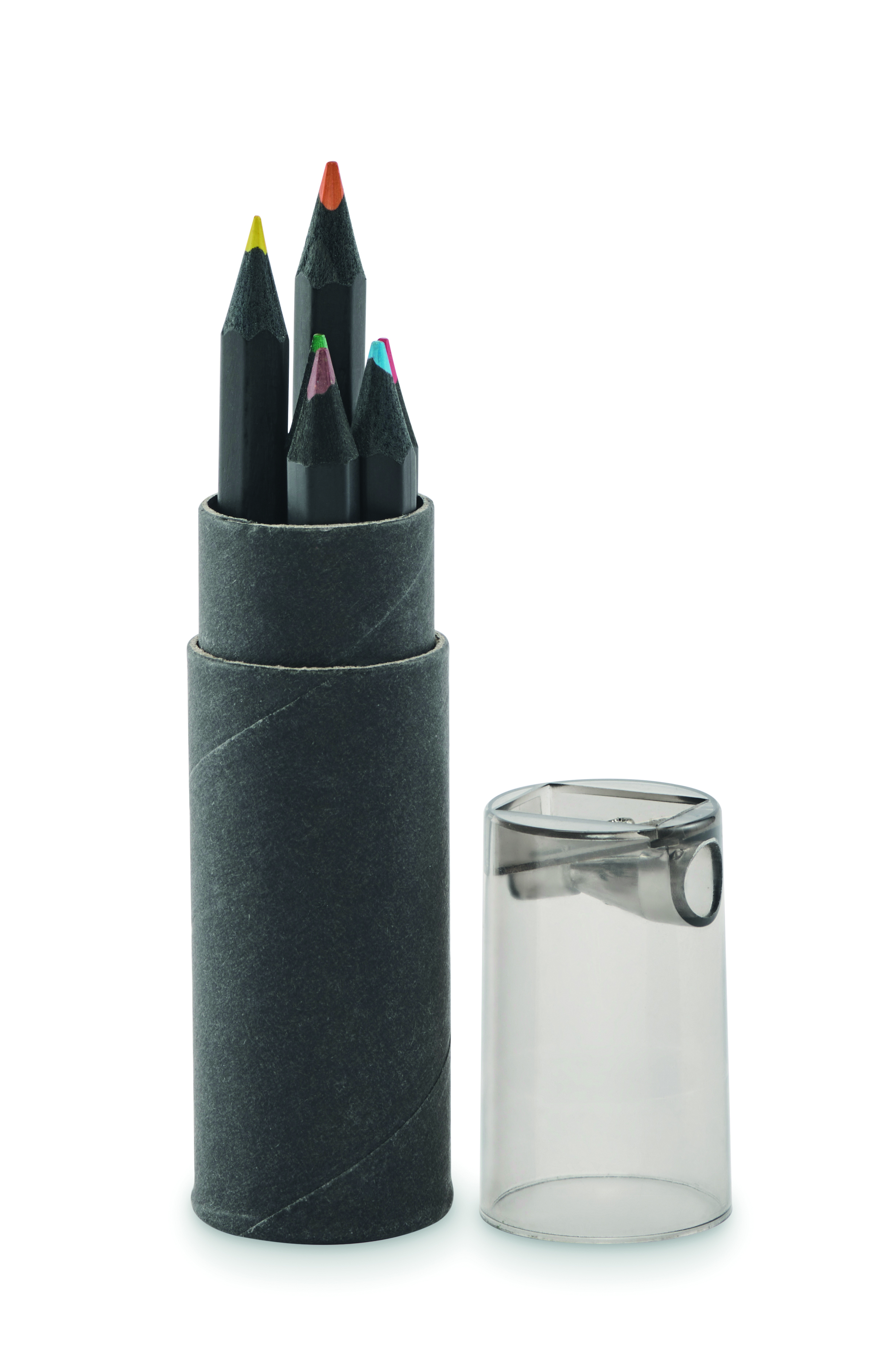 Set de 6 crayons de couleur avec taille-crayon