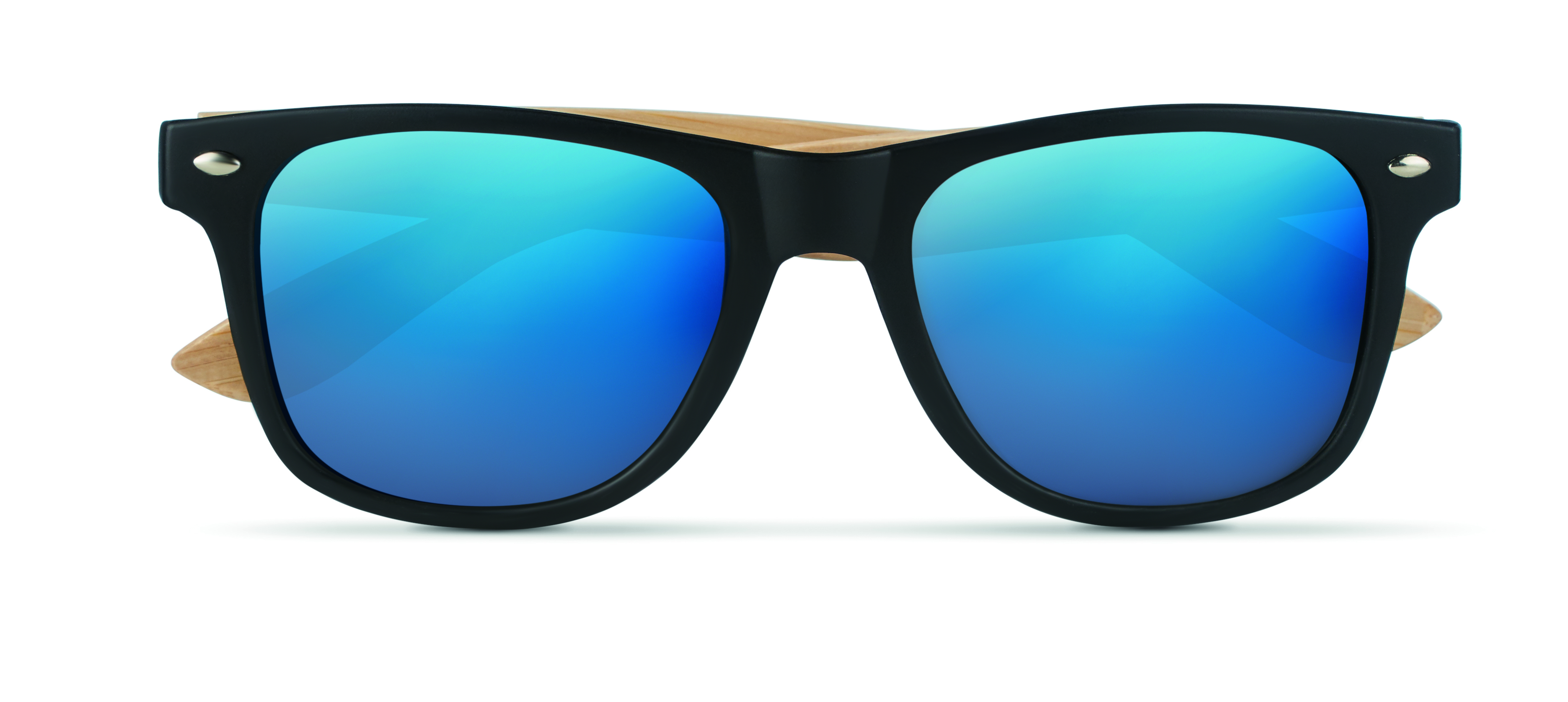 Lunettes de soleil UV400 vintage en bambou