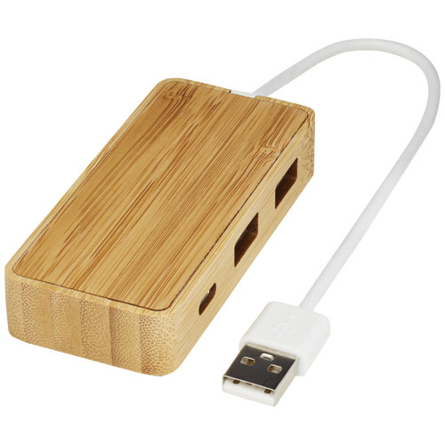 Hub USB 3 ports Tapas en bambou