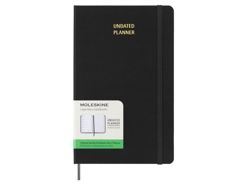 Agenda semainier L rigide non daté - Moleskine