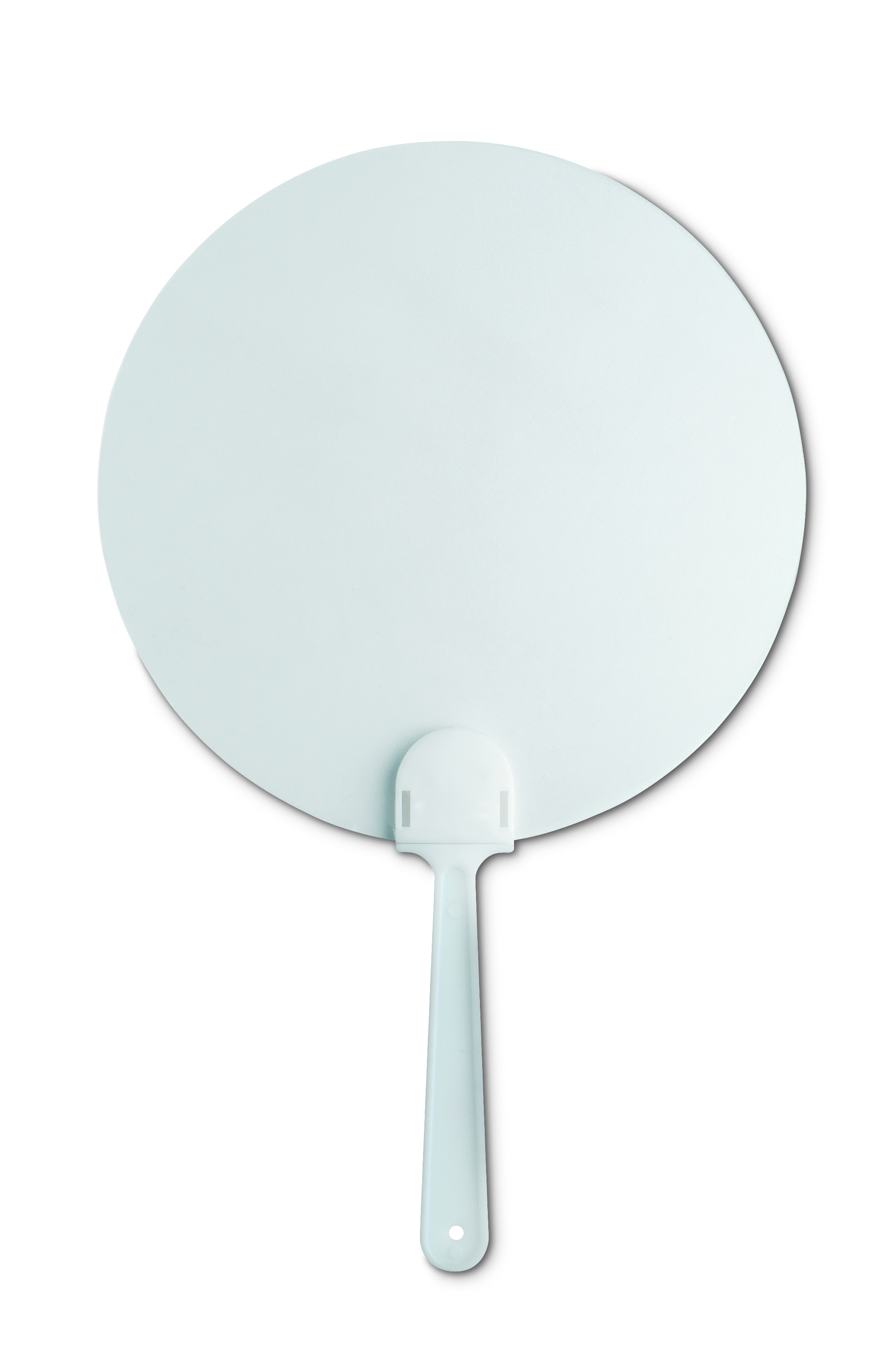 Éventail semi-rigide transparent verni