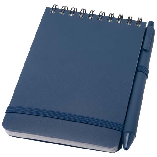 Carnet A6 rigide Thalaasa avec stylo en plastique océanique