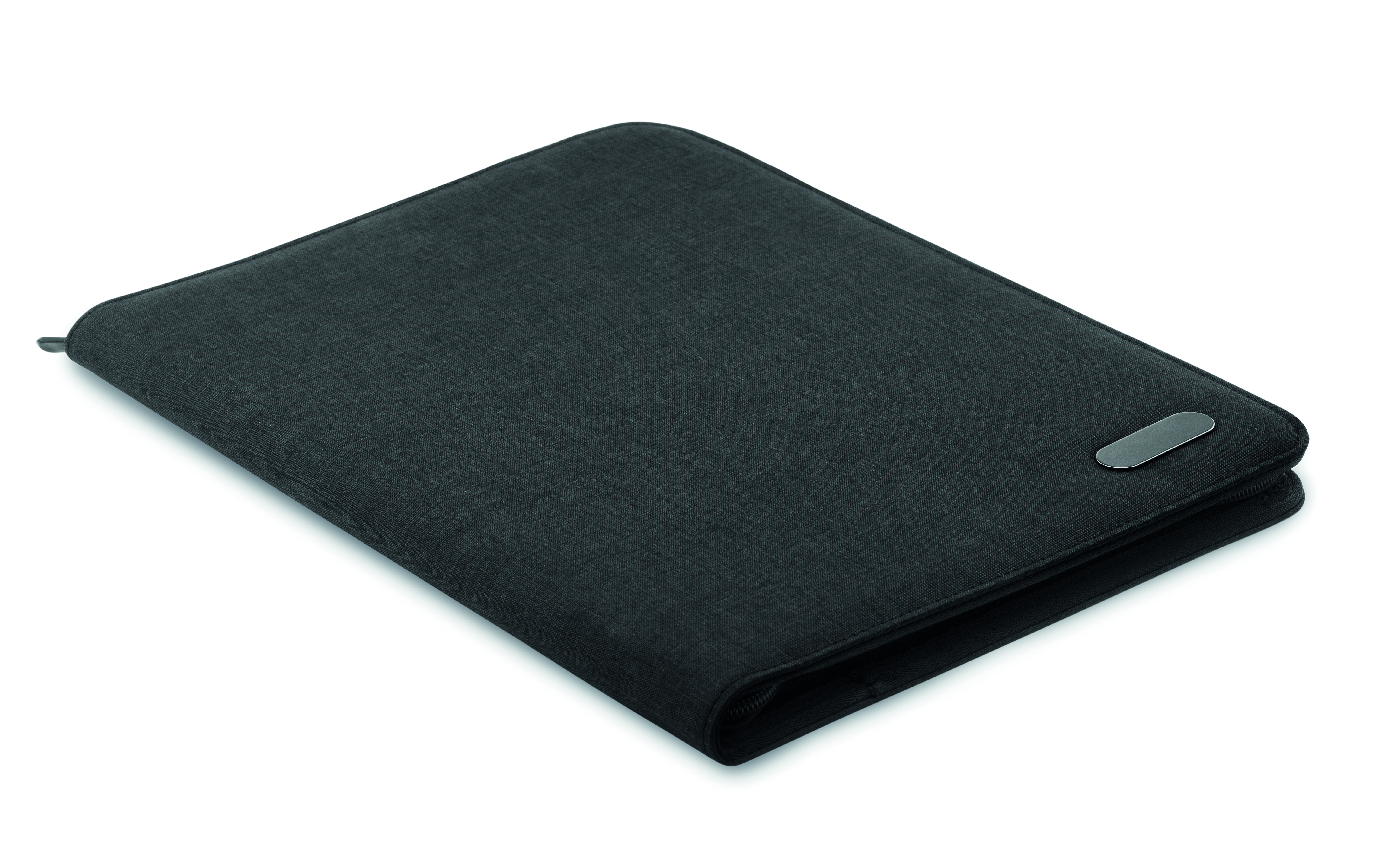 Conférencier A4 zippé bicolore en polyester