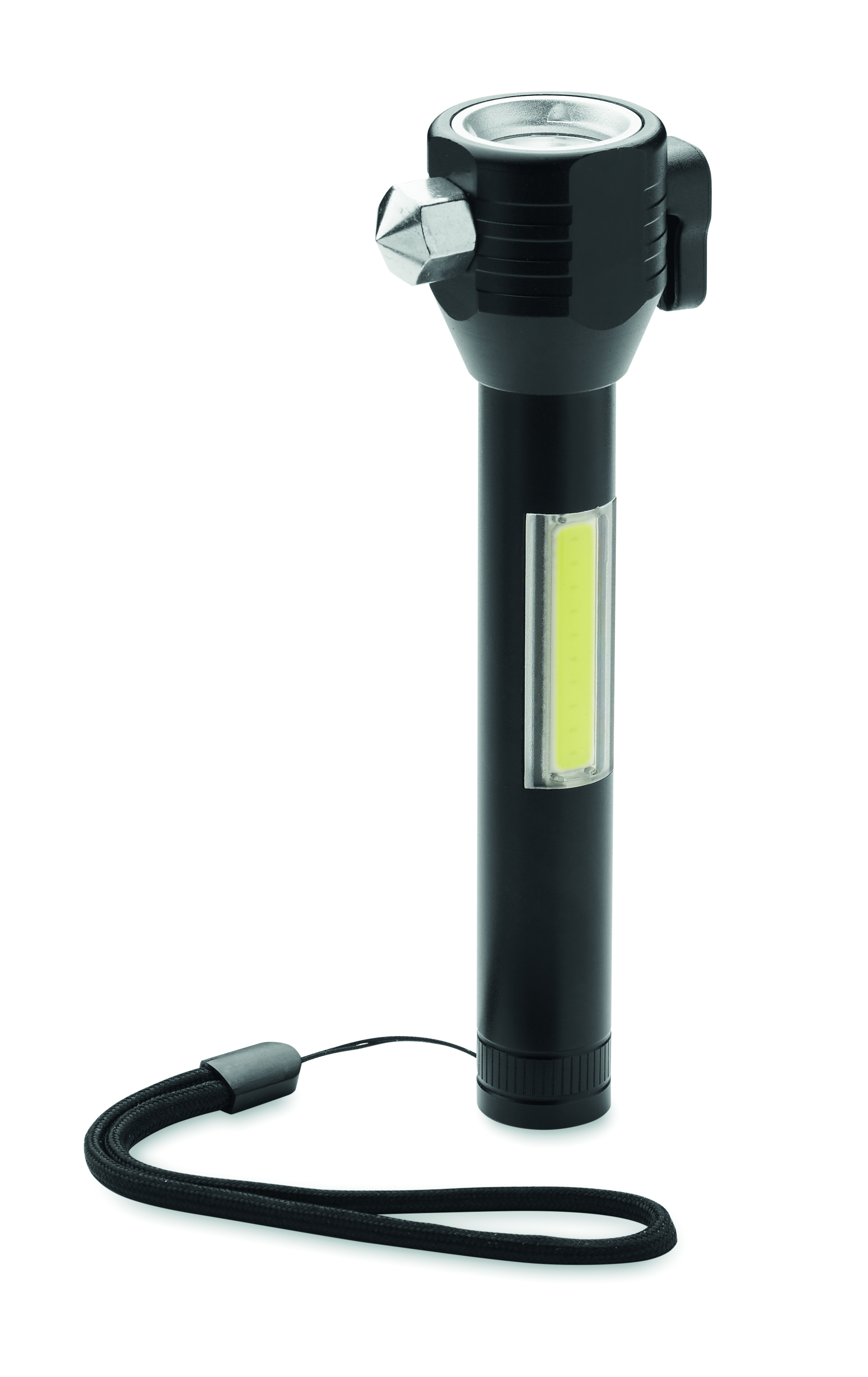 Lampe torche 3 en 1 brise-vitre coupe-ceinture en aluminium