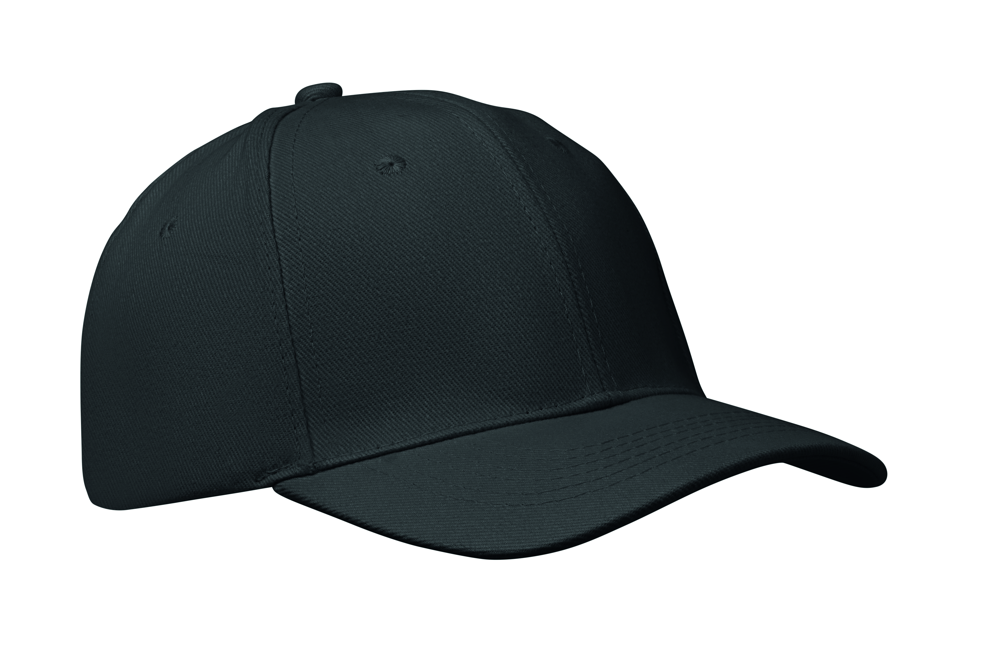 Casquette 6 pans 260 g/m² en coton brossé - Unisexe
