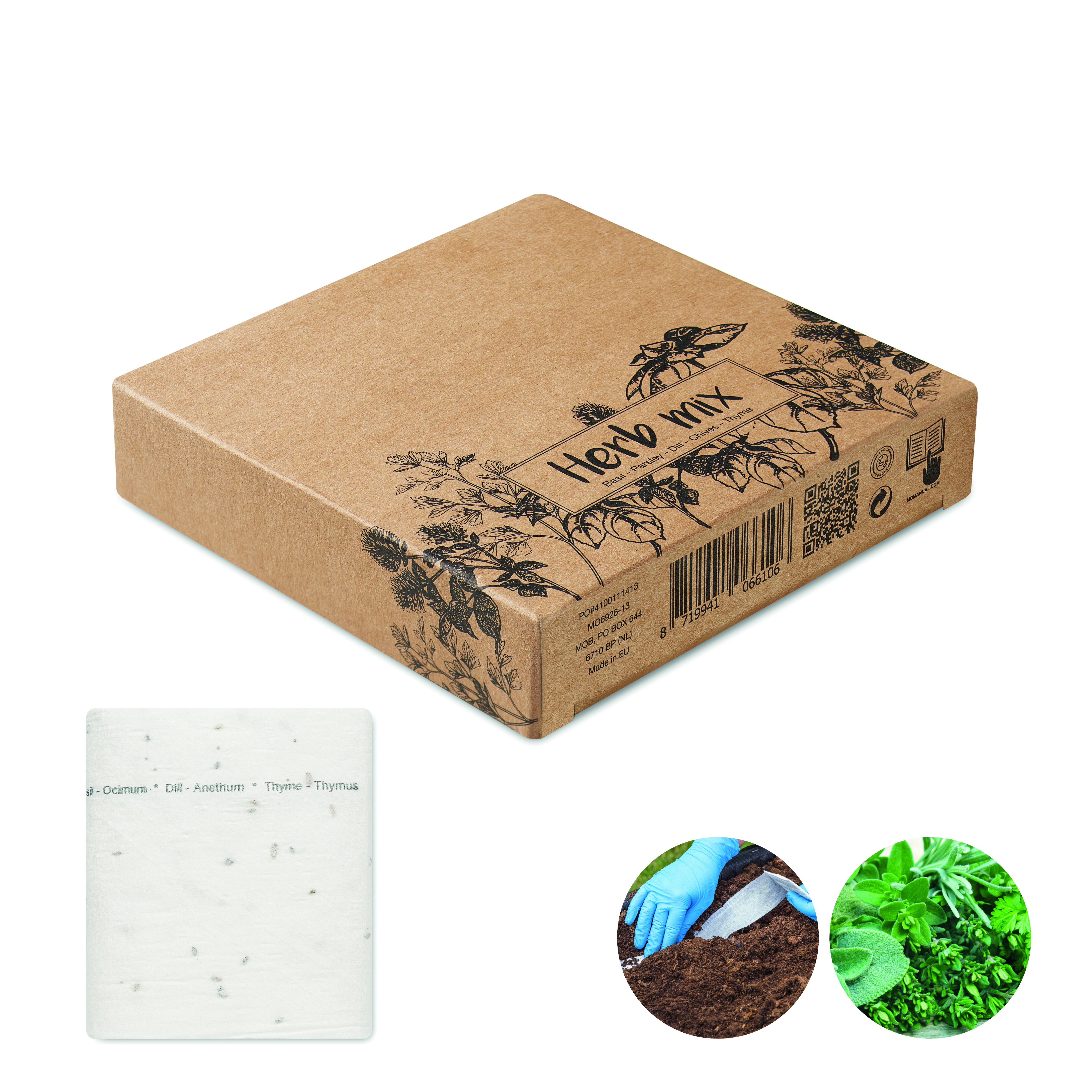 Ruban adhésif 3 m de graines d'herbes aromatiques