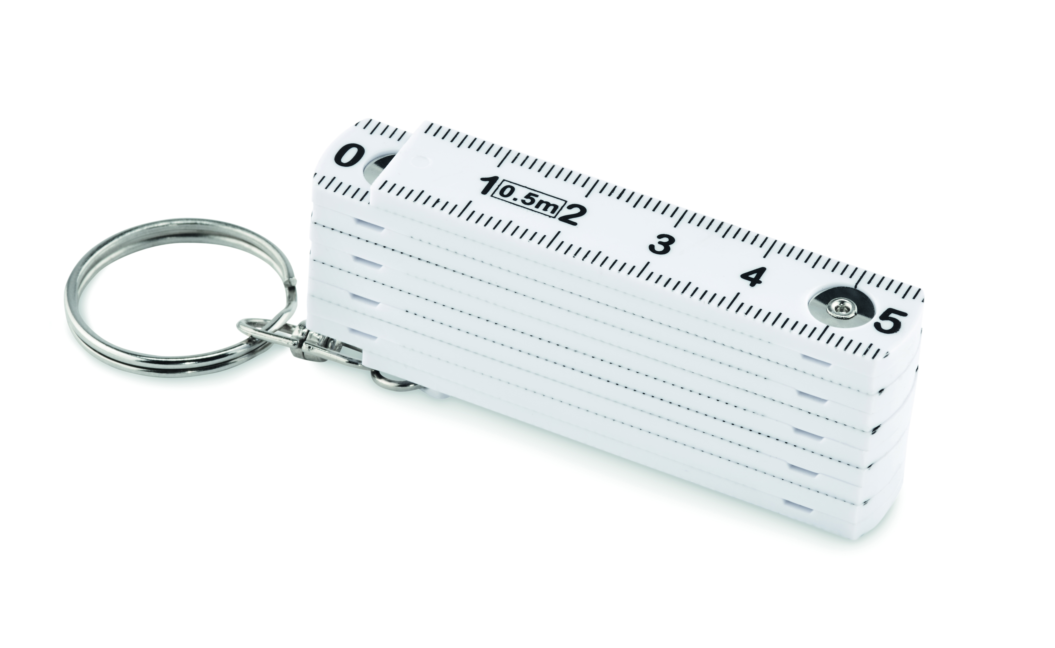 Porte-clés mètre pliant 50 cm en ABS