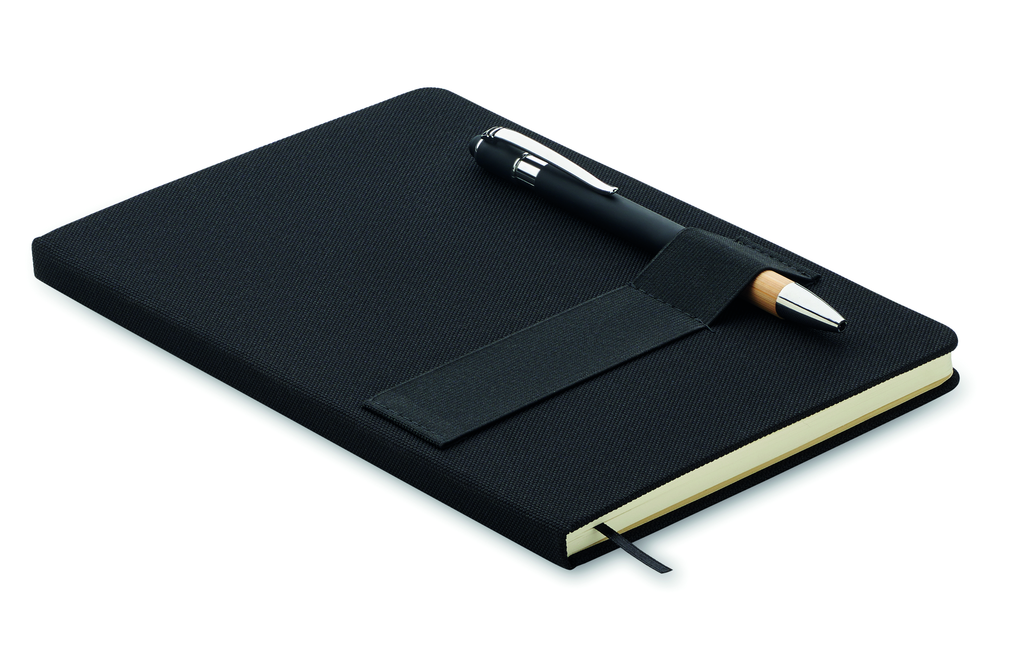 Carnet A5 avec stylo en feutre recyclé et bambou
