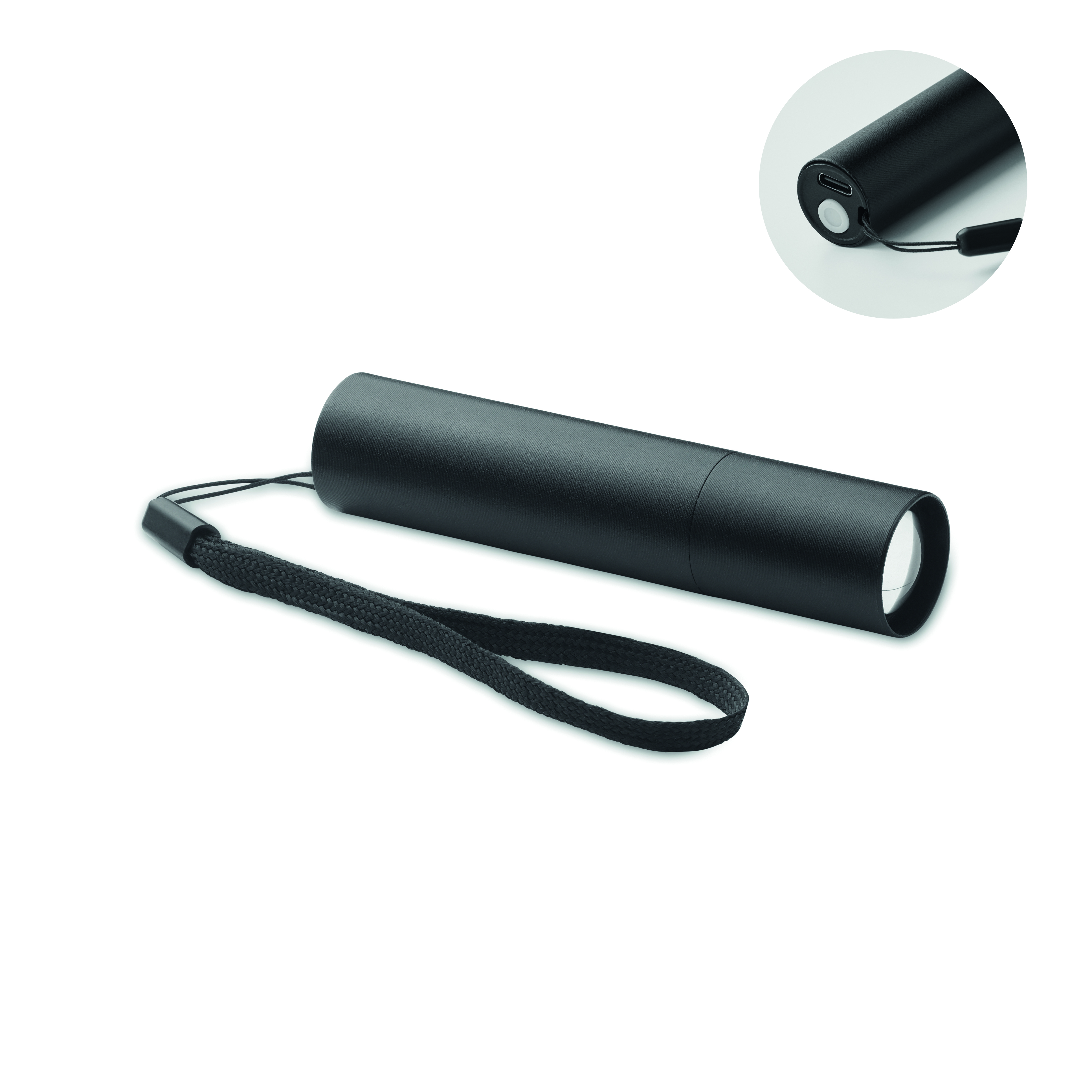 Lampe torche LED rechargeable en aluminium