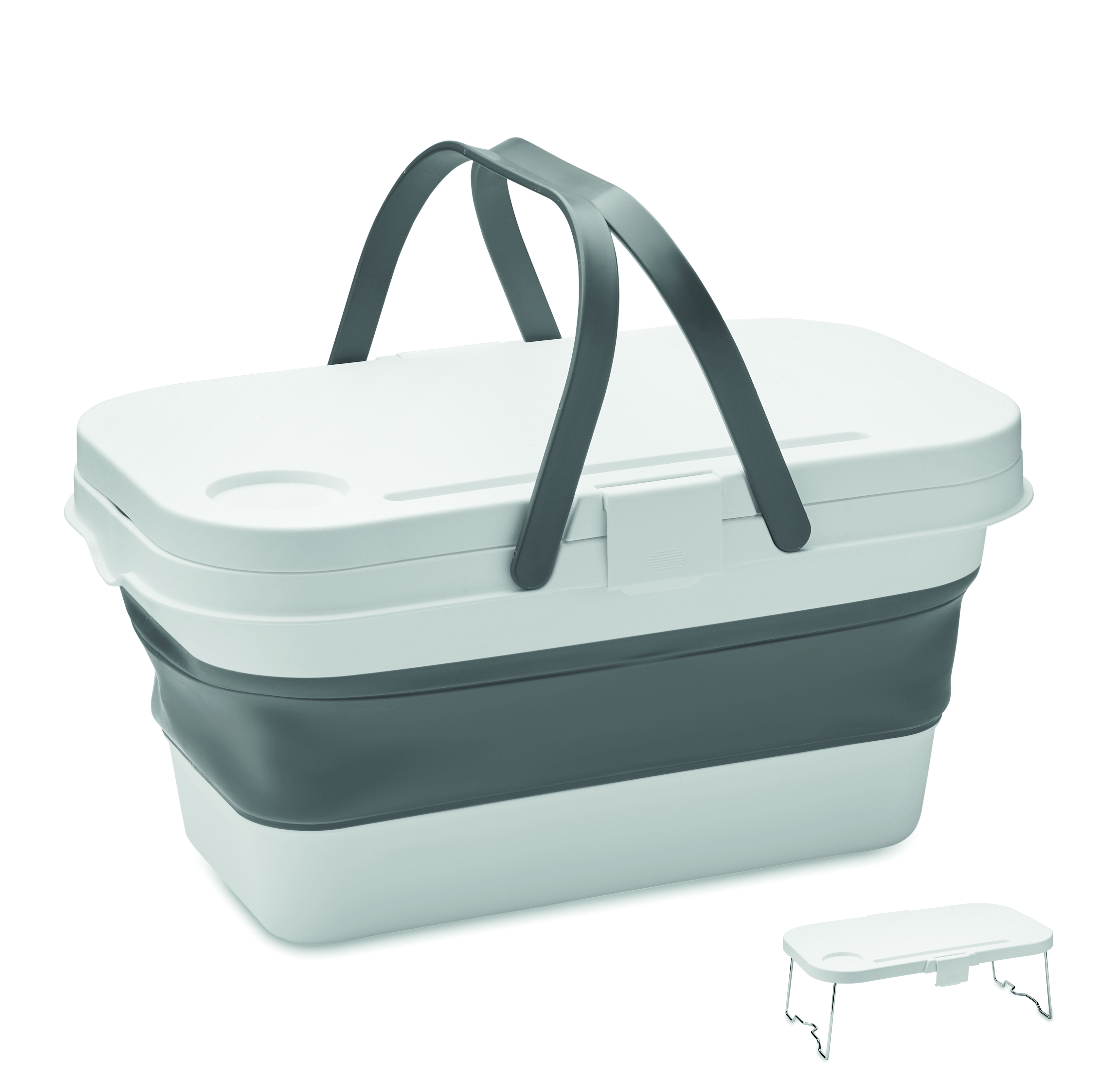 Panier de pique-nique pliable 16 L en silicone