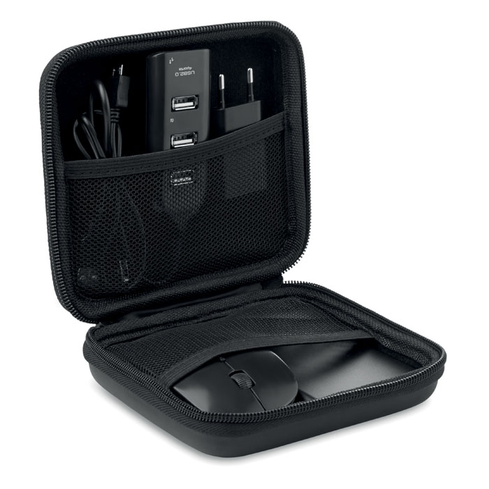 Kit informatique 4 000 mAh souris sans fil et hub USB