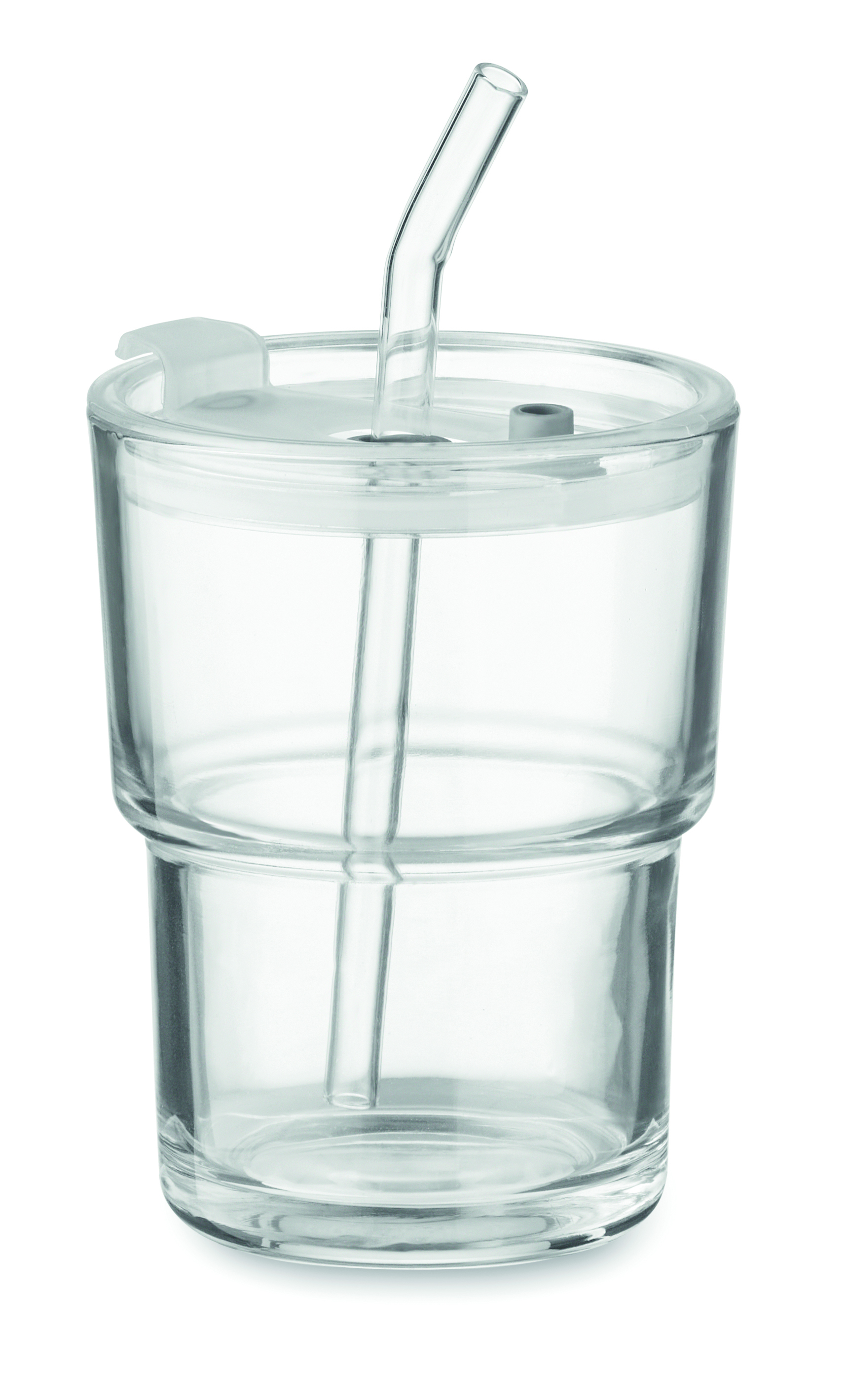 Gobelet 400 ml avec paille en verre
