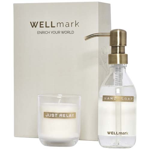 Coffret distributeur de savon et bougie parfumée - WELLmark