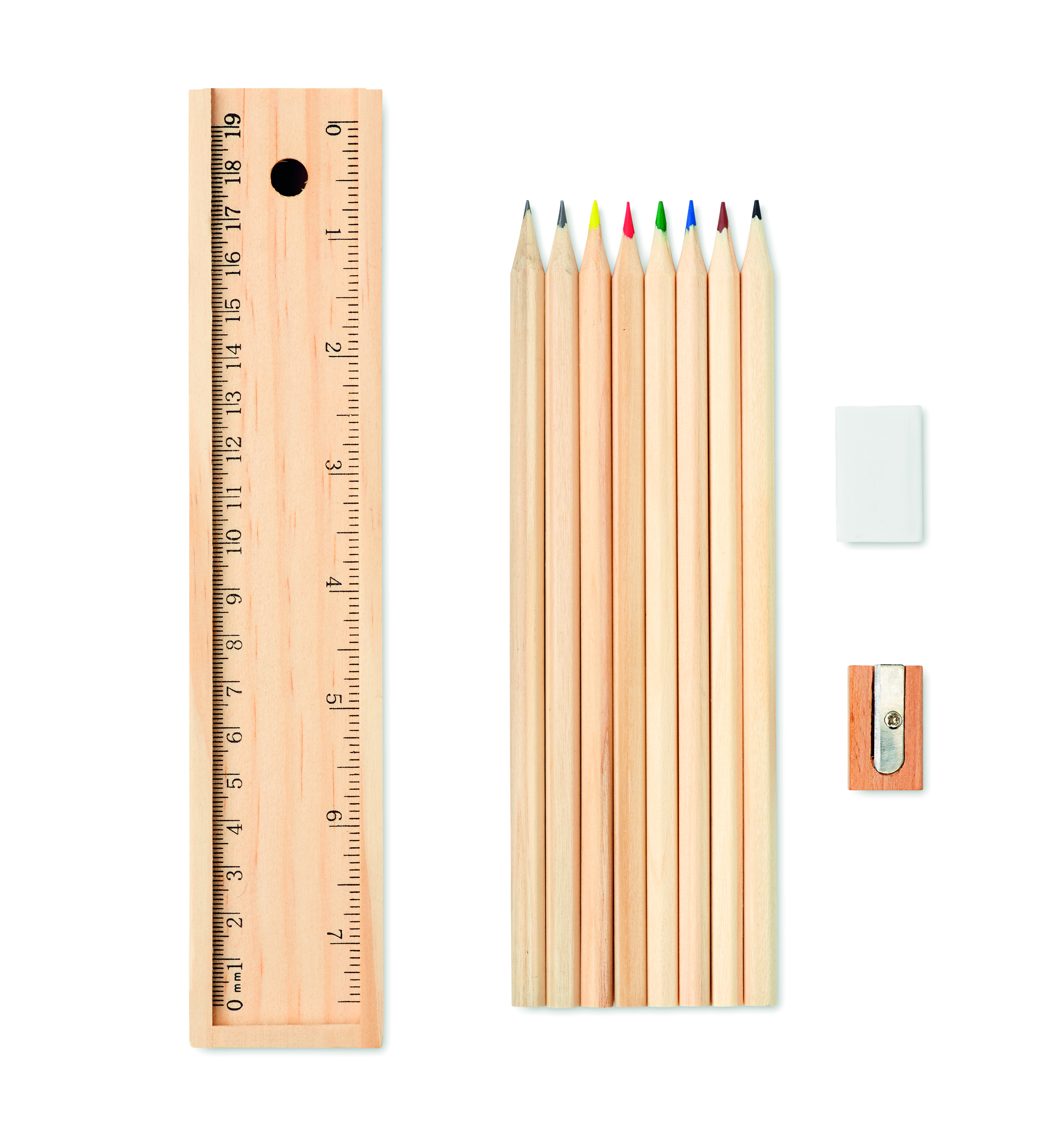 Set de 12 crayons en bois
