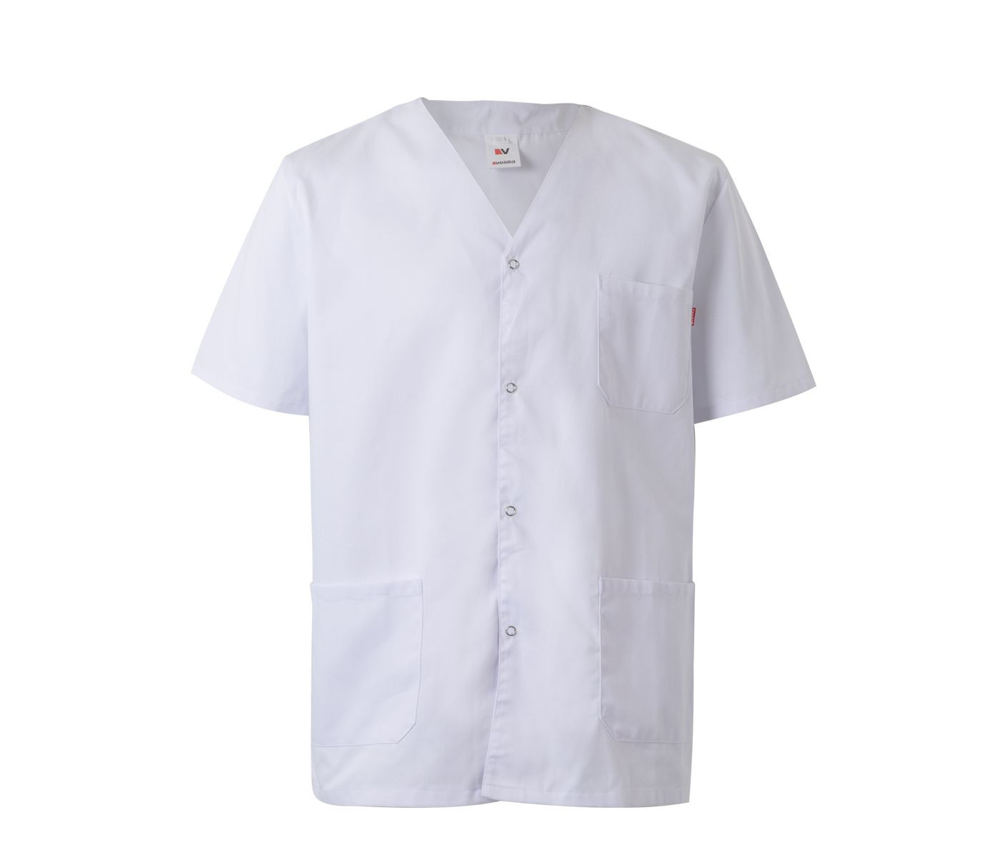 Veste boutons pression 535201 en polycoton - Unisexe