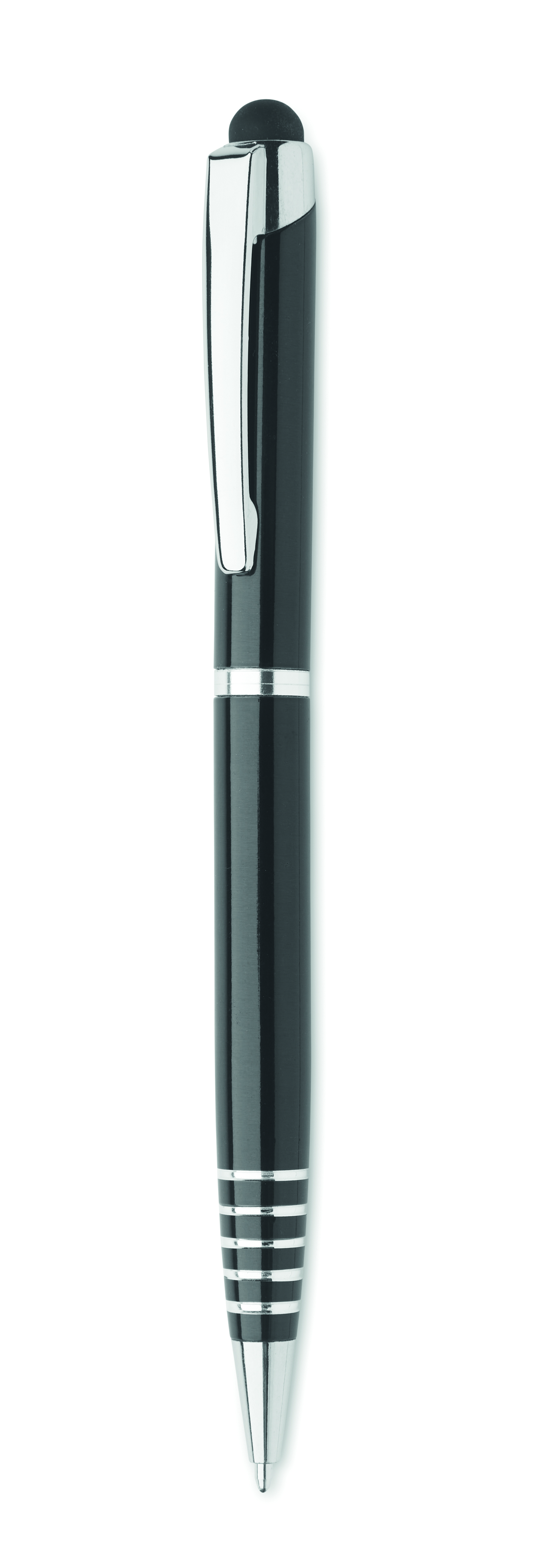 Stylo à bille stylet encre bleue en aluminium recyclé