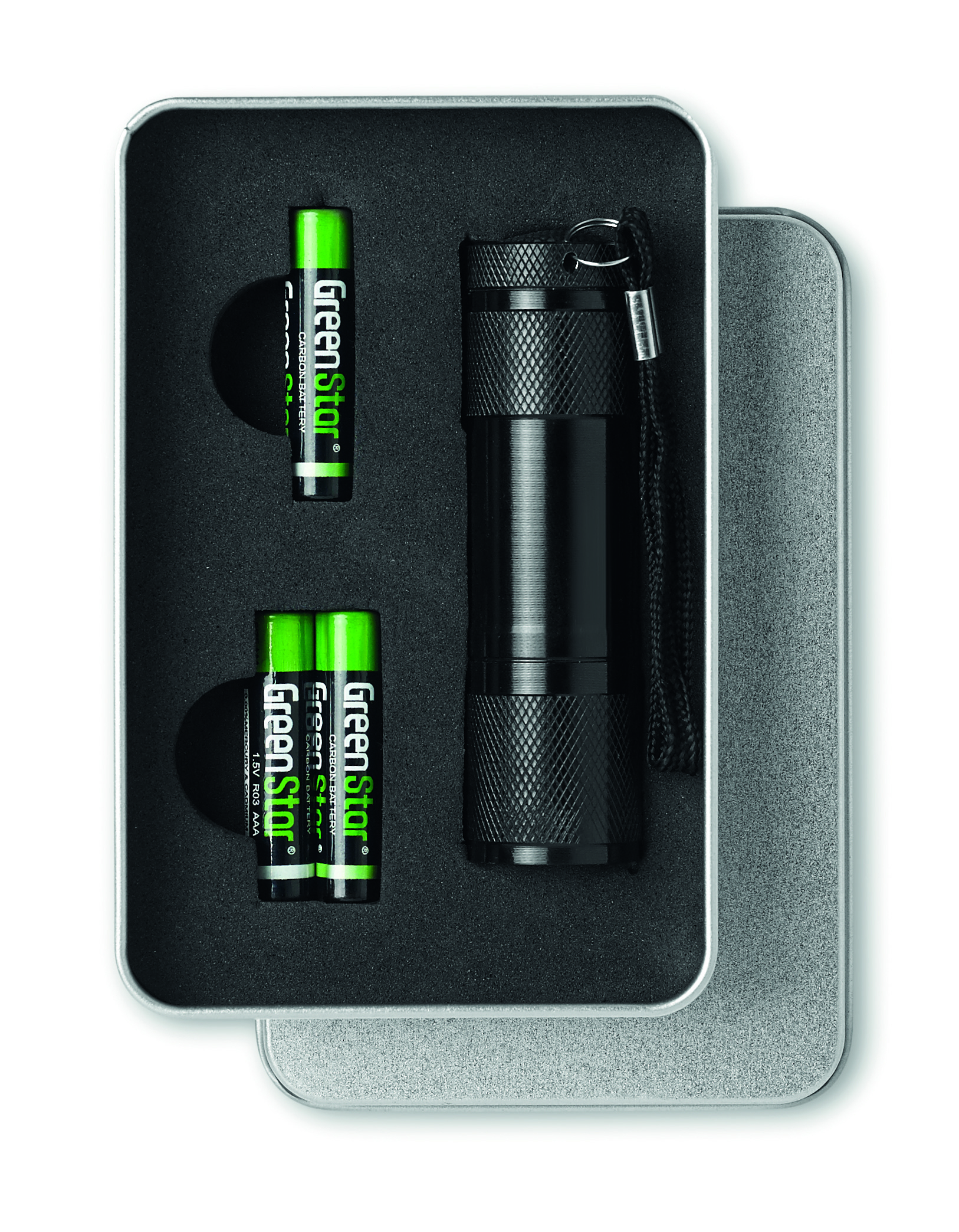 Lampe torche 9 LED en aluminium