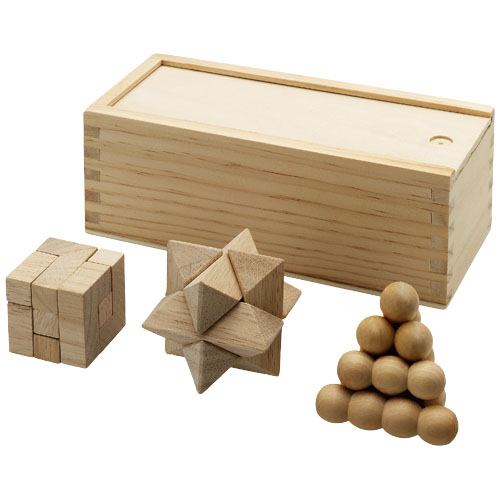 Casse-tête chinois 3 pièces Brainiac en bois