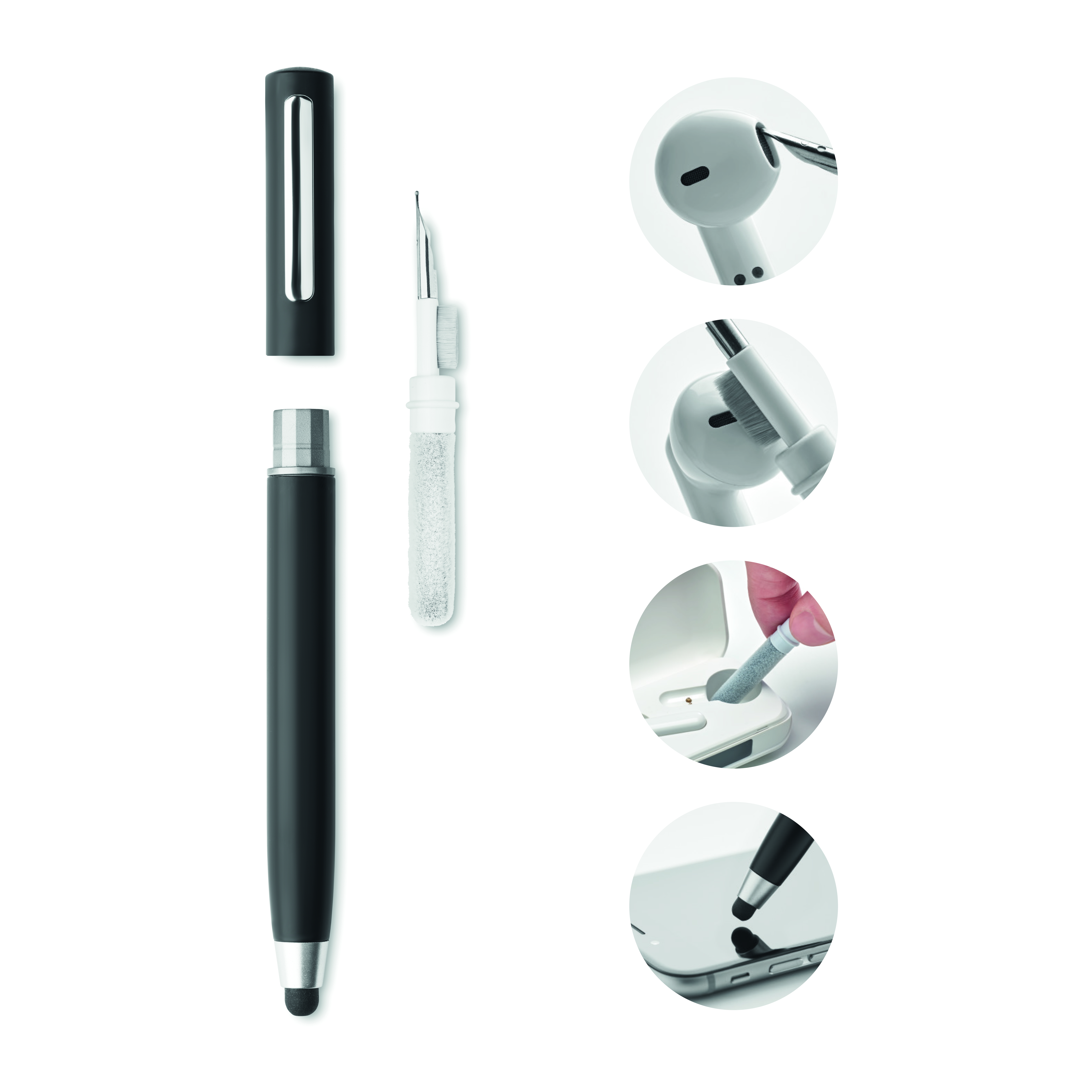 Stylo-stylet avec kit de nettoyage