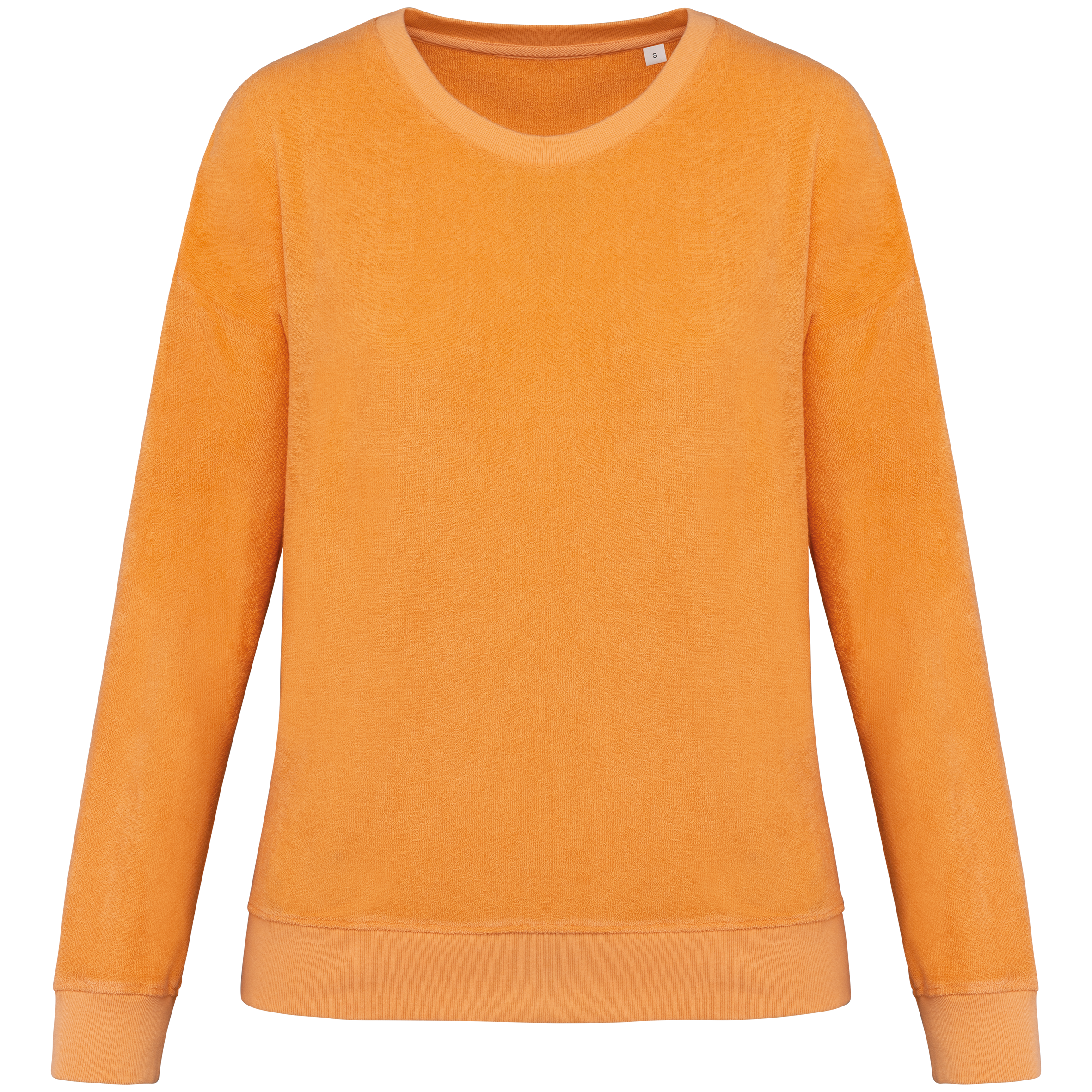 Sweat-shirt col rond léger NS413 en polycoton - Femme