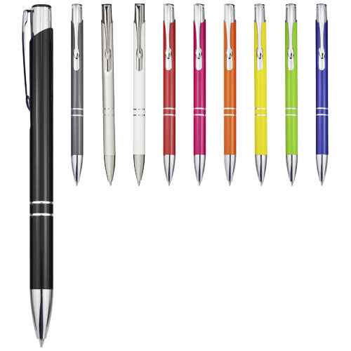 Stylo à bille Moneta laqué en aluminium