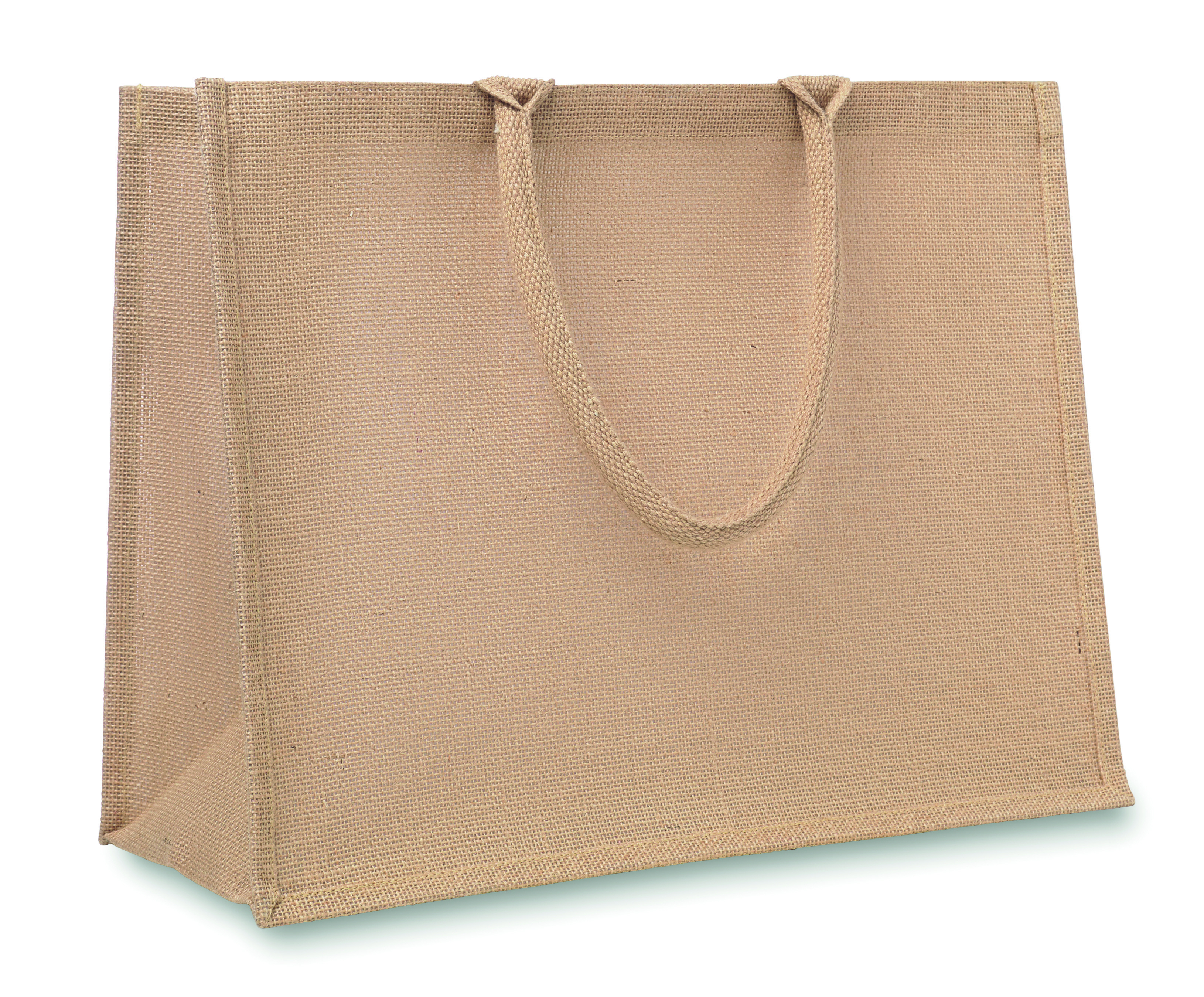 Sac shopping MO8965 anses renforcées en jute laminée
