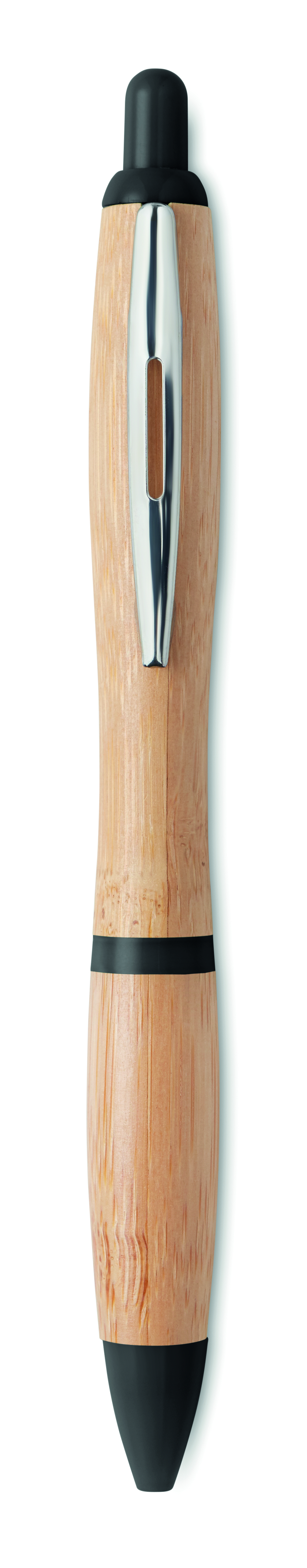 Stylo à bille en ABS et bambou