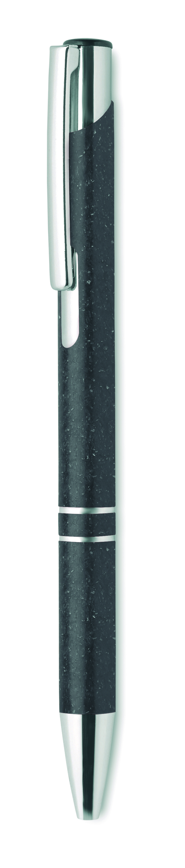 Stylo poussoir en paille de blé et polypropylène