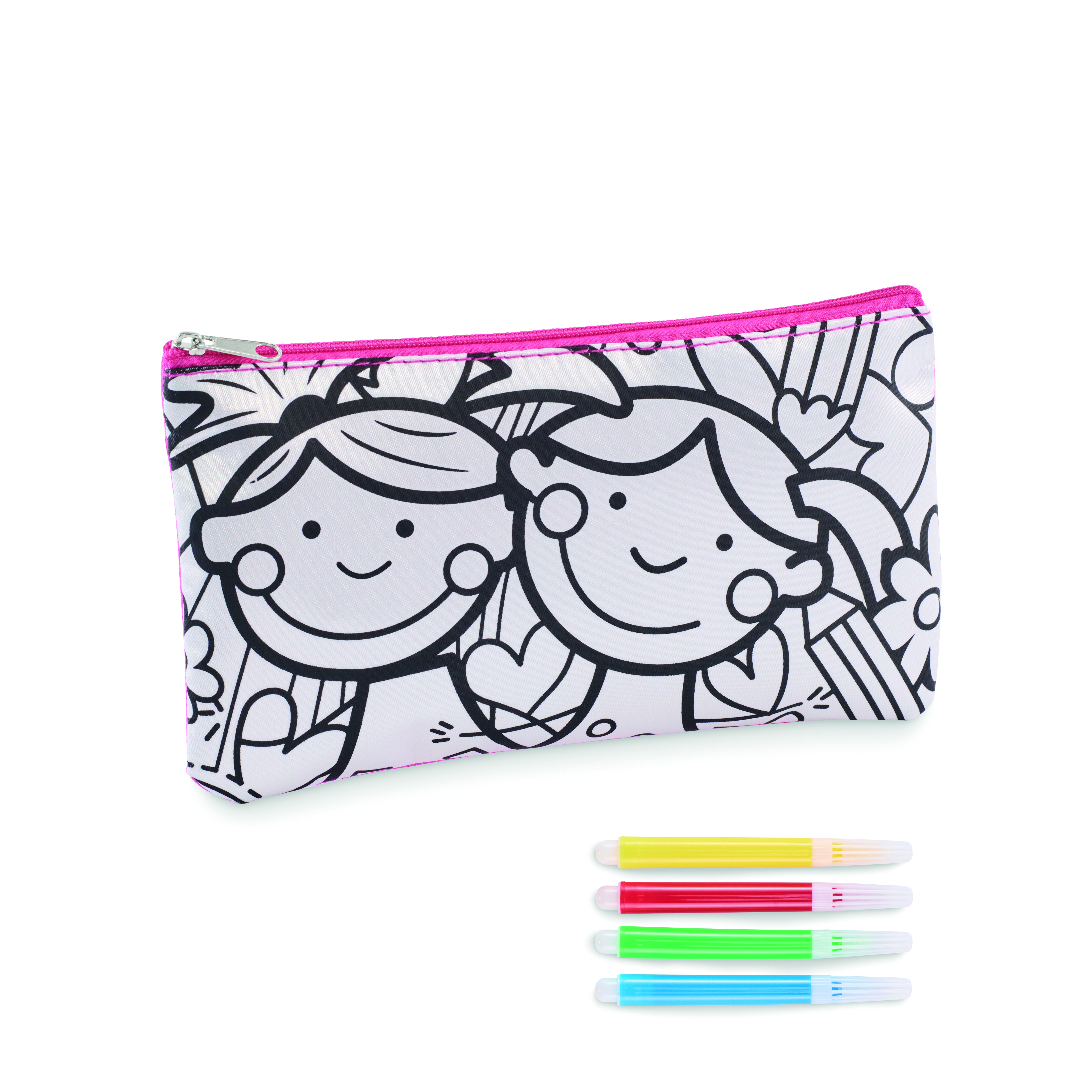 Trousse à colorier MO2505 avec feutres en polyester